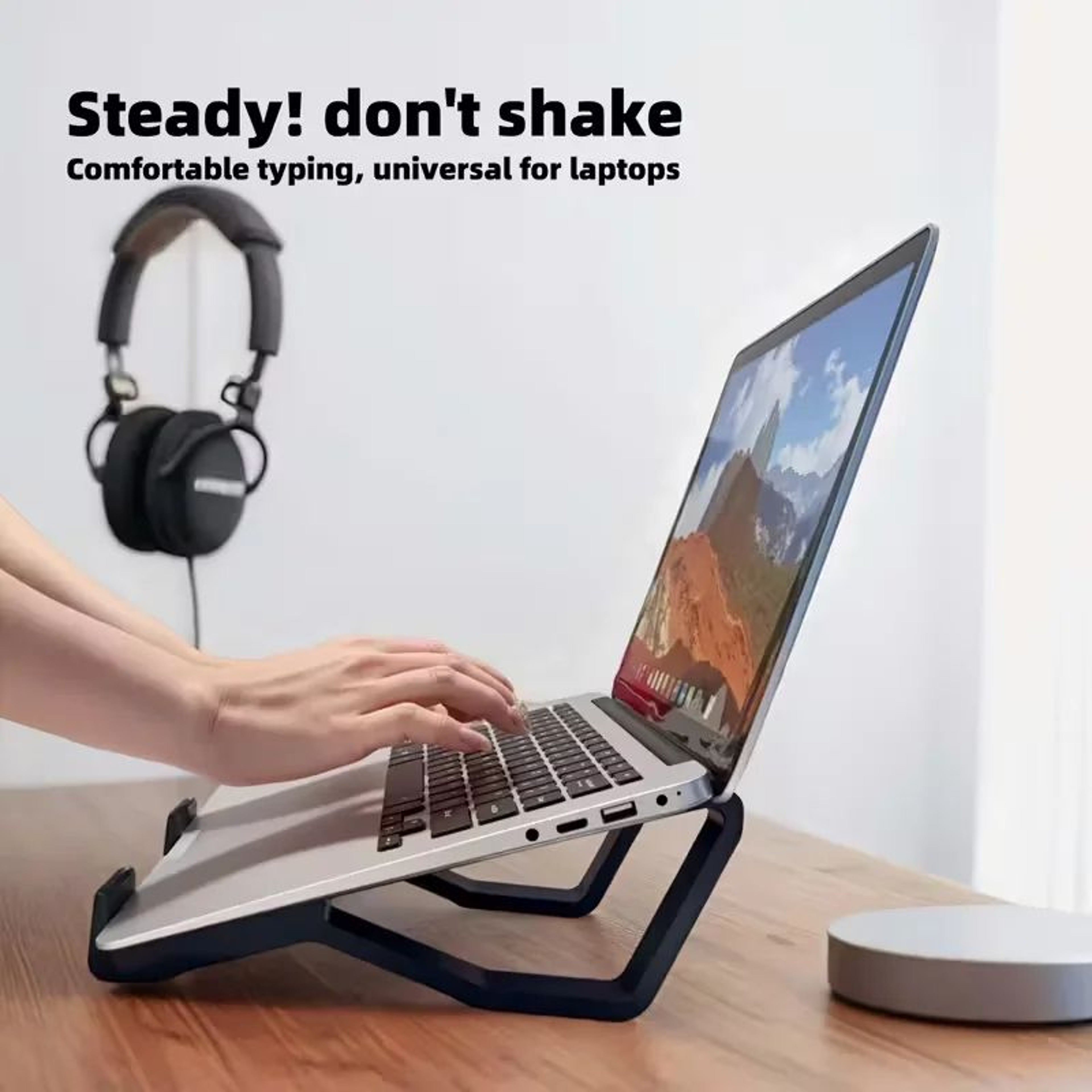 FlexLift Ergonomic Adjustable Laptop Stand For Desk  Travel 1
