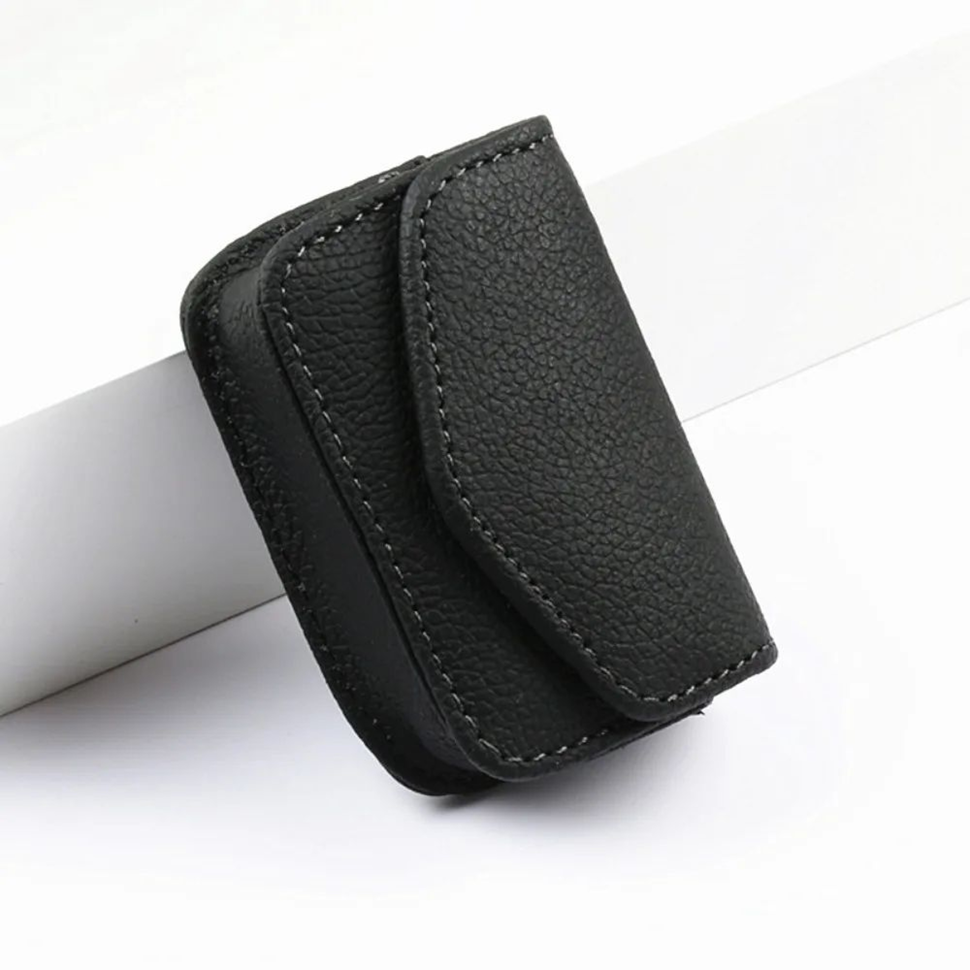Portable Leather Belt Clip Glasses Case  Foldable Eyeglass Holder For Everyday Carry 7