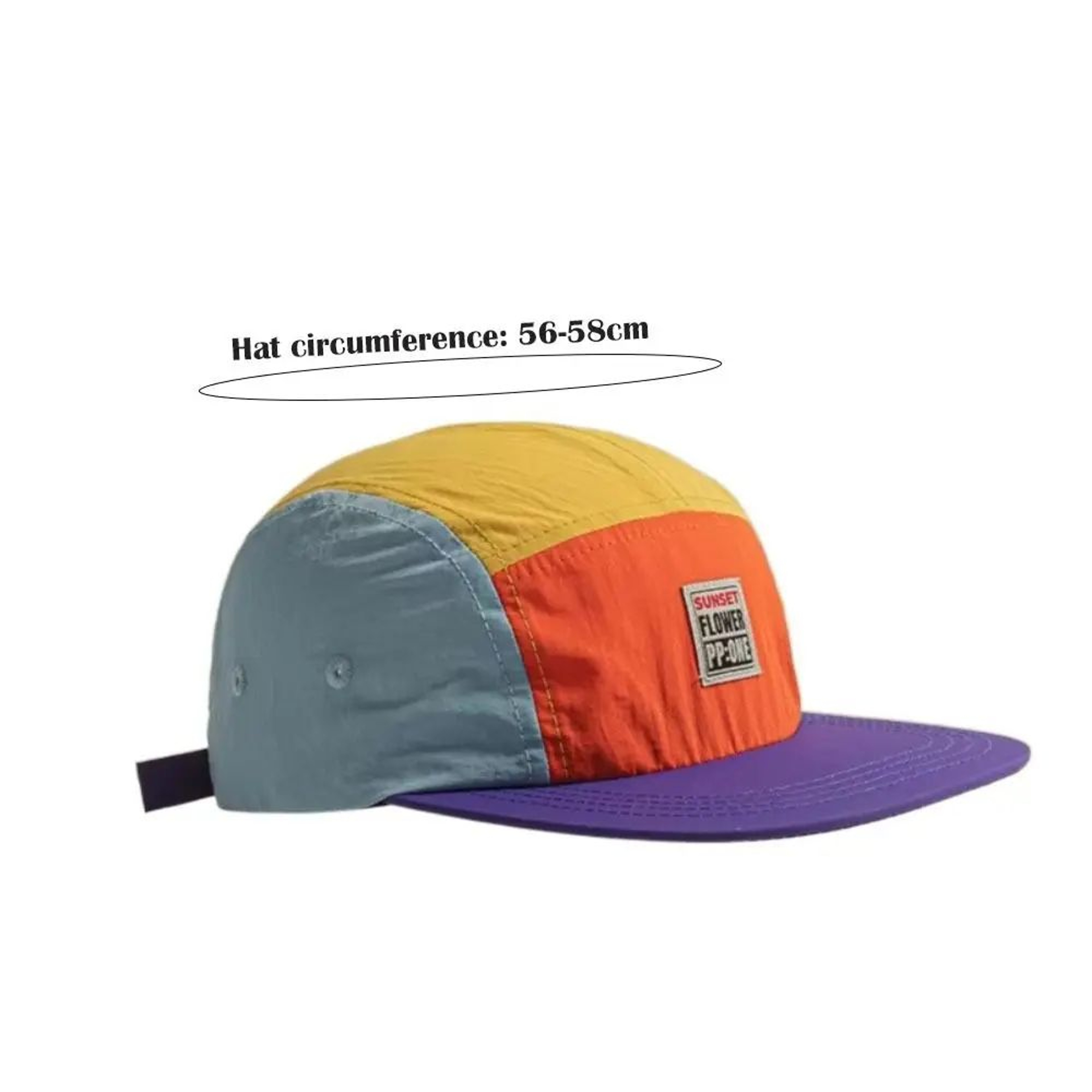 Urban Drift 5 Panel Streetwear Cap  Quick Dry Flat Brim Sun Hat 5