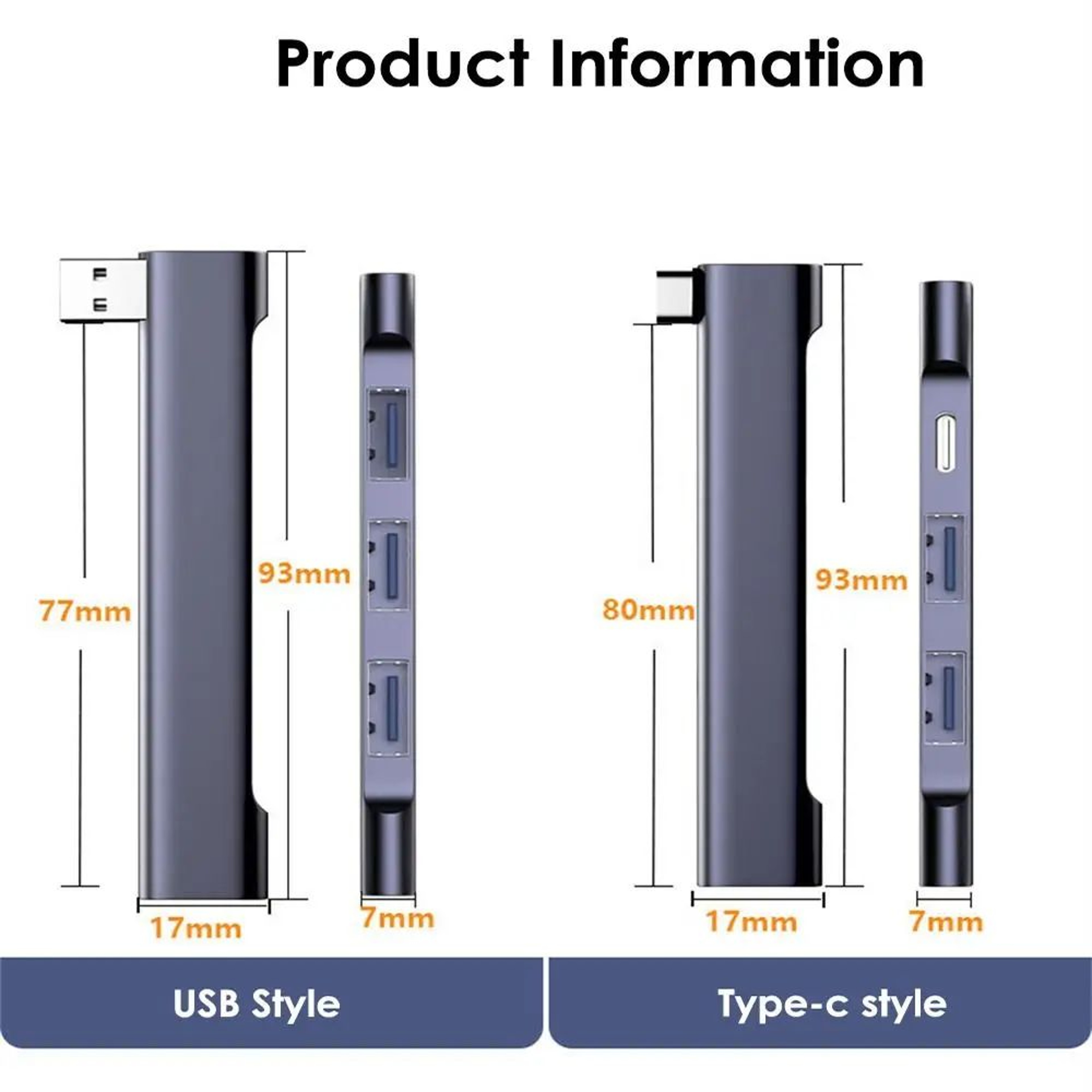 6in1 USBC Hub Laptop Docking Station With PD Charging  HighSpeed USB 30 5