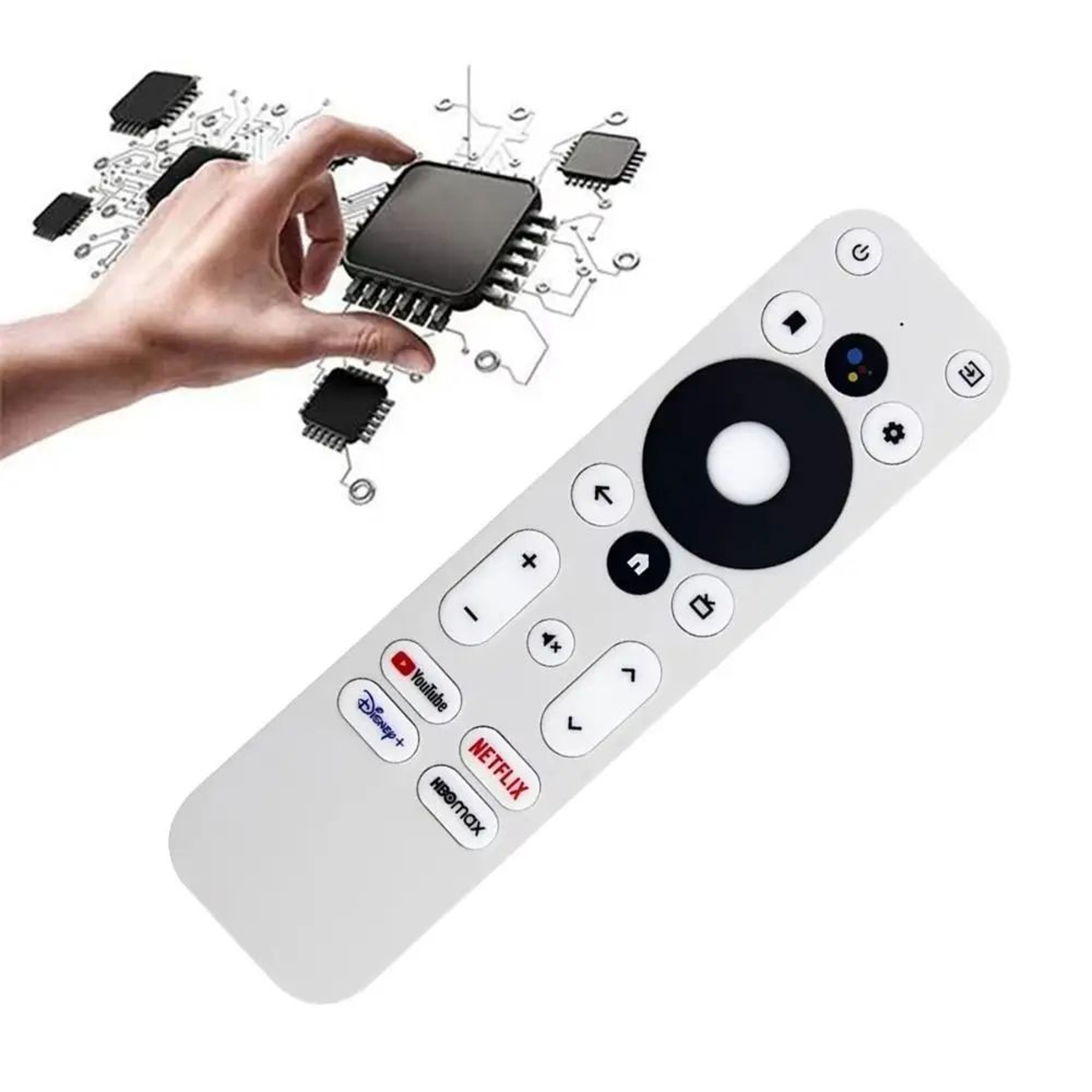 Smart Voice Remote Control For Mecool TVs  4K Bluetooth Replacement Remote With Google Assistant 3