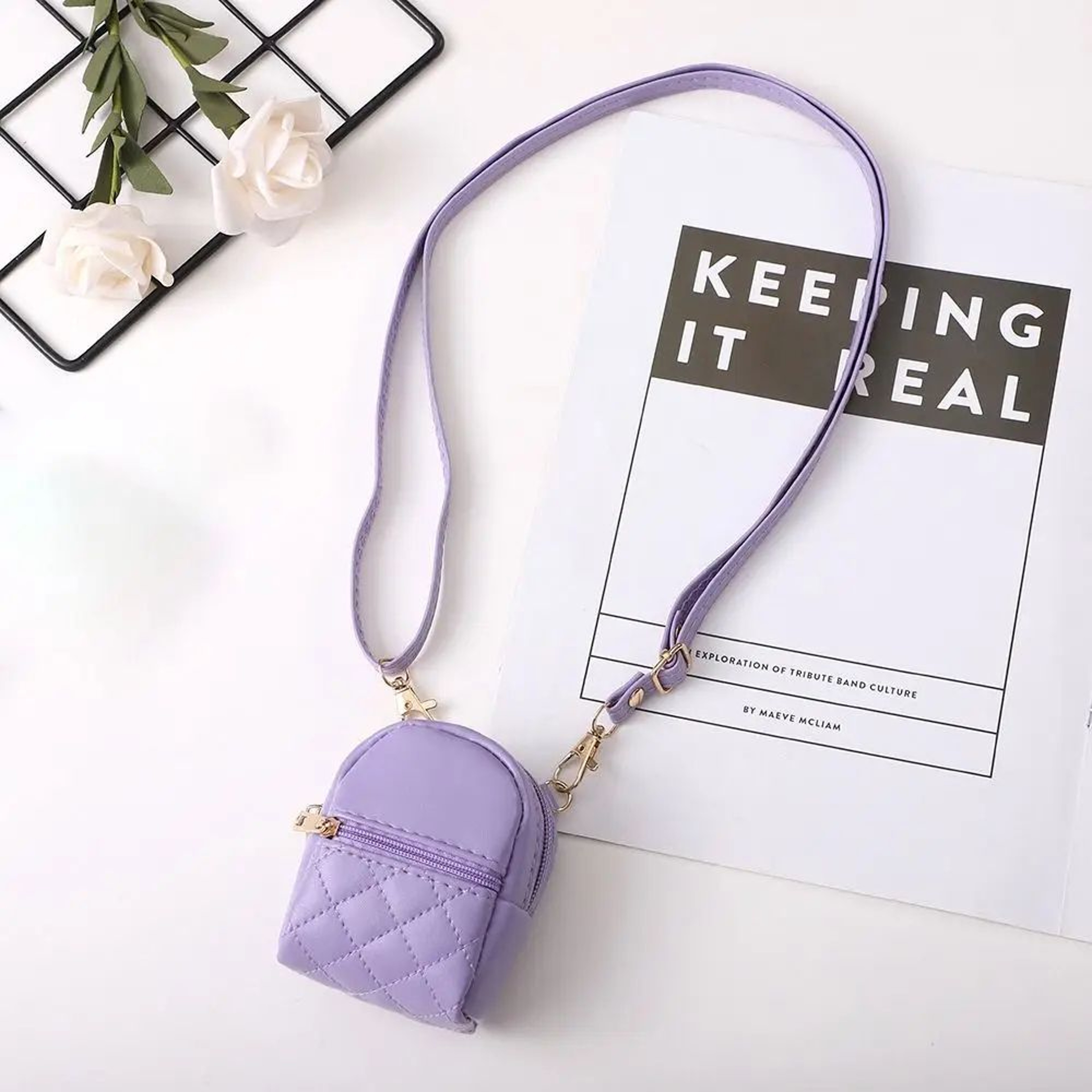 Chic Mini Crossbody Coin Purse In PU Leather 12