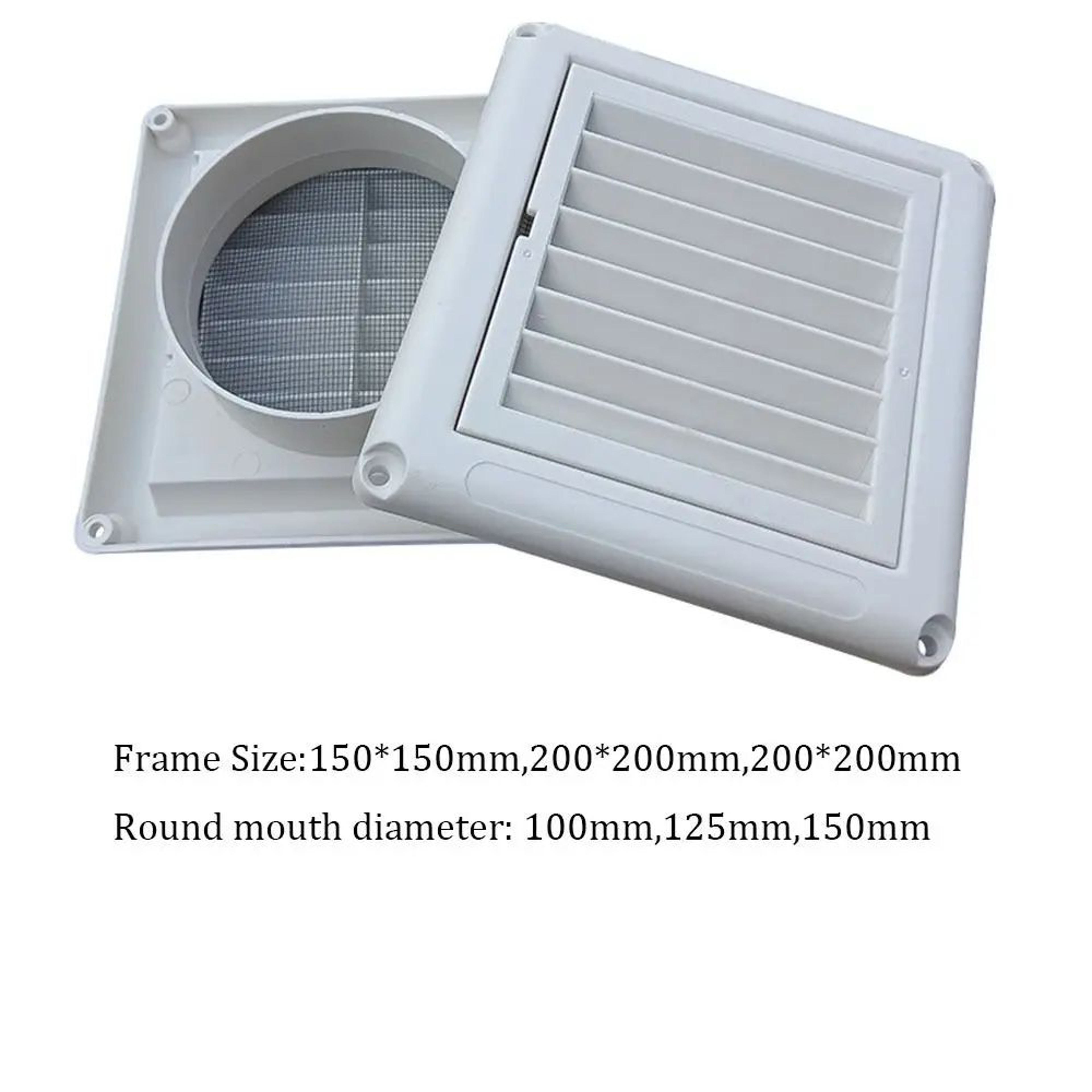 HighFlow Air Vent Grille Cover With Adjustable Flaps For Wall  Duct Ventilation 5