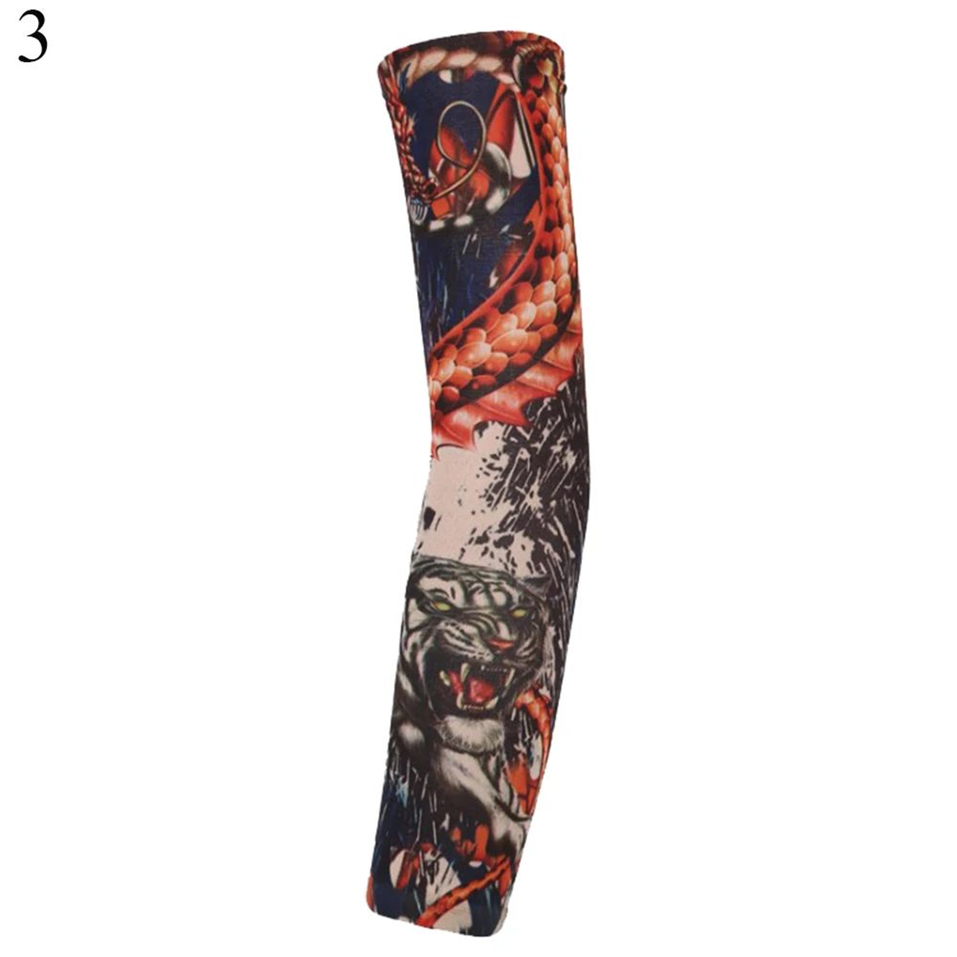 Floral Tattoo UV Protection Arm Sleeves For Cooling  Outdoor Comfort 7