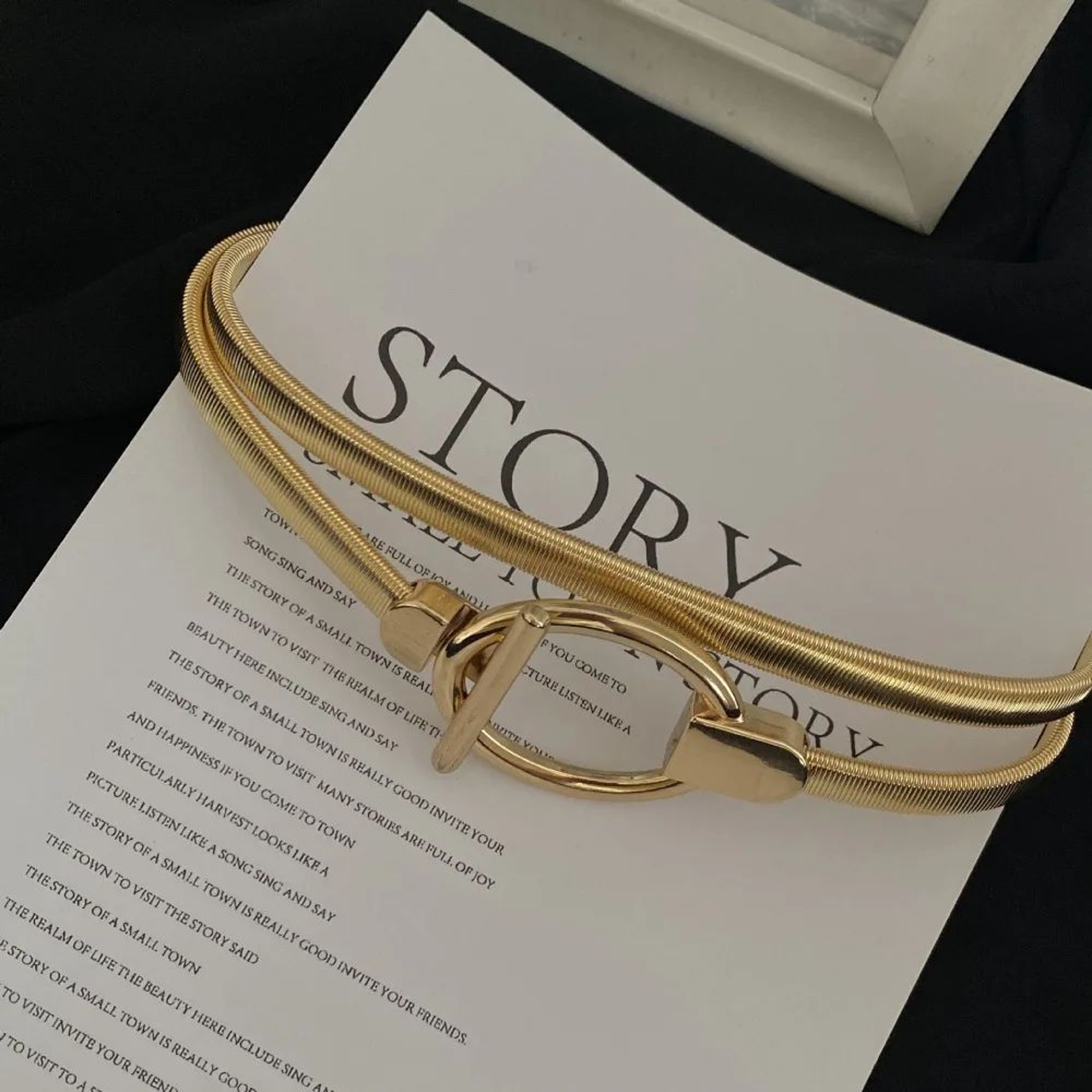 Elegant Stretch Gold Waist Chain Belt For Women 6