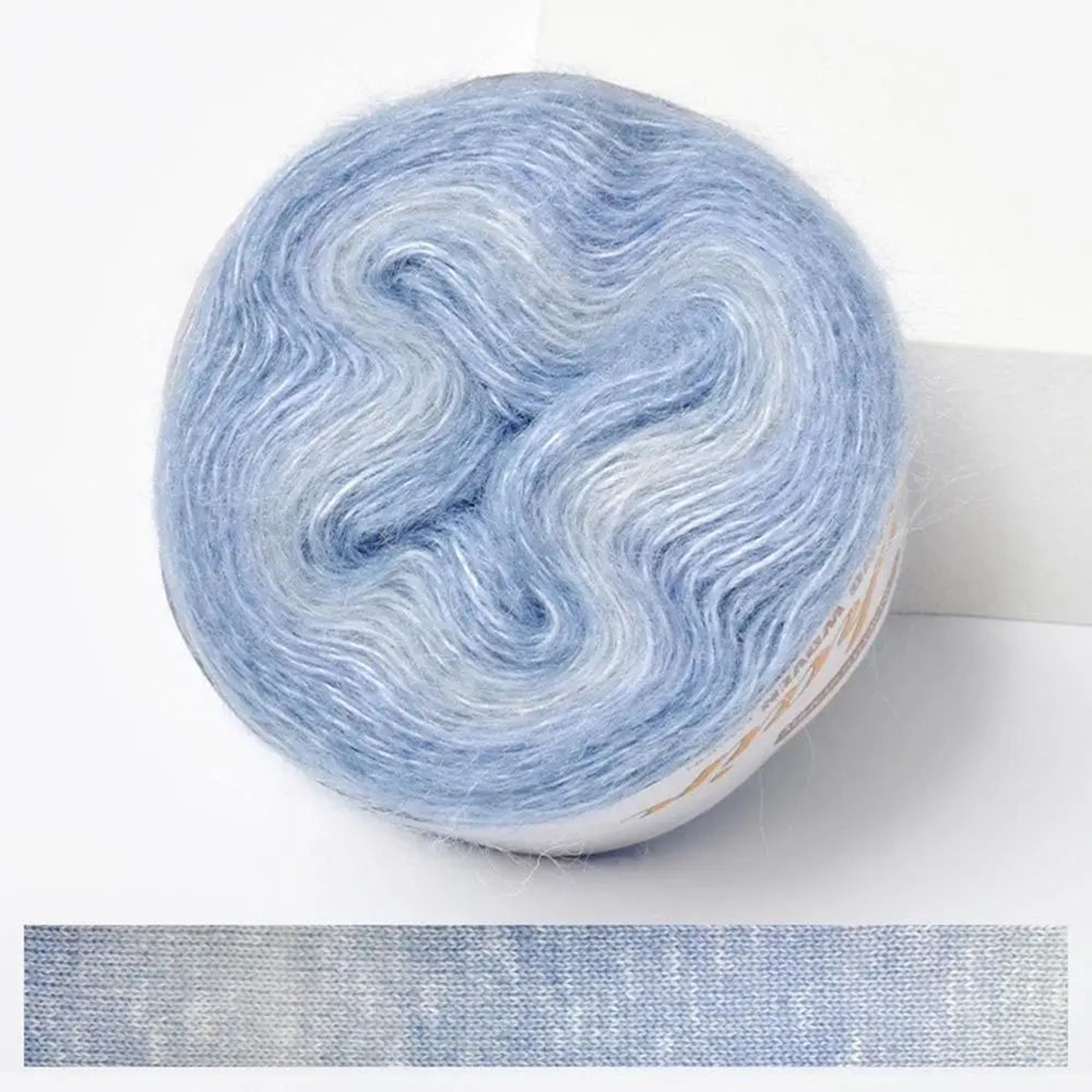 Rainbow Gradient Cake Yarn  Soft Cotton Blend Crochet Yarn For Lightweight Summer Creations 9