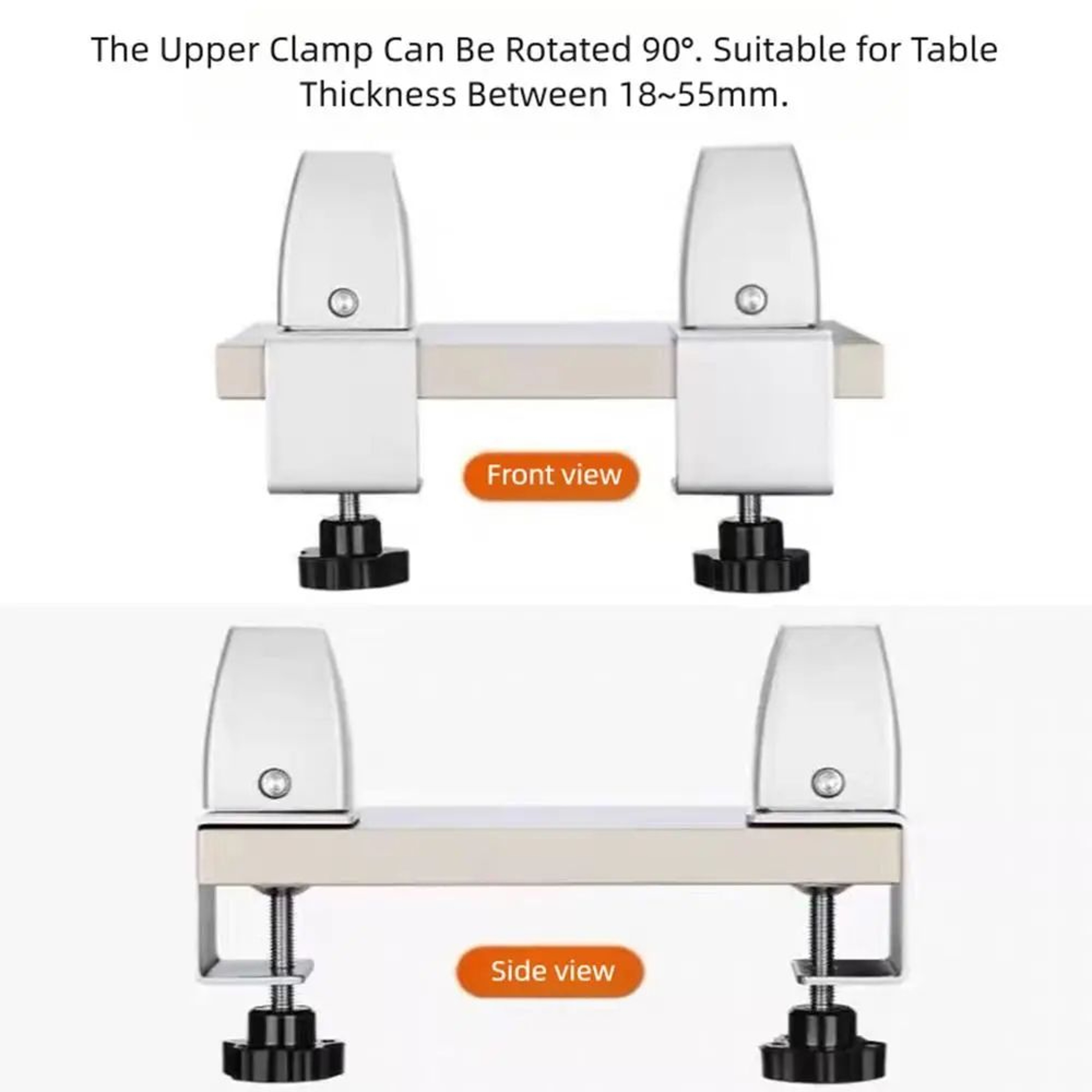 Adjustable Desk Partition Clamp For Glass  Office Dividers 1