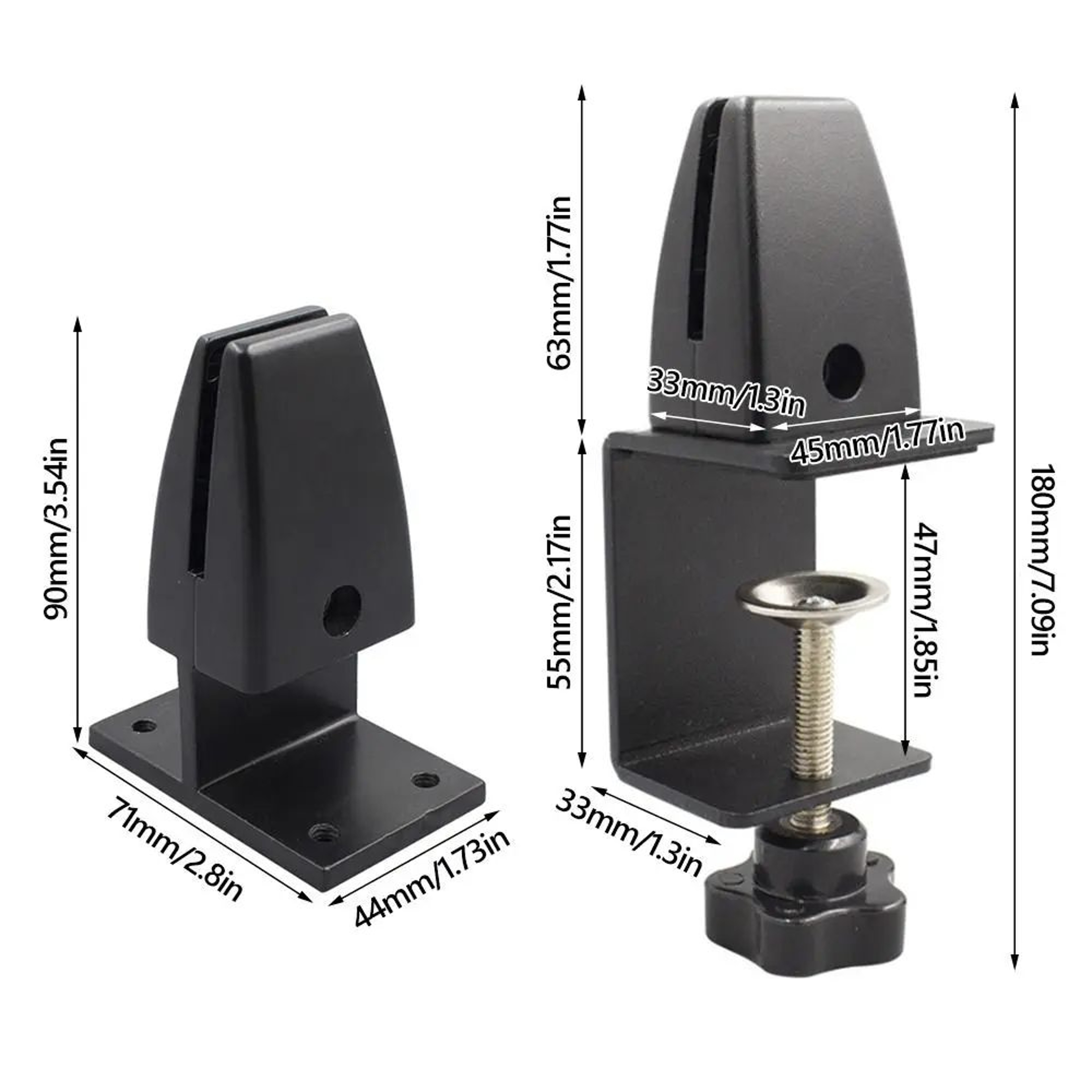 Adjustable Desk Partition Clamp For Glass  Office Dividers 5