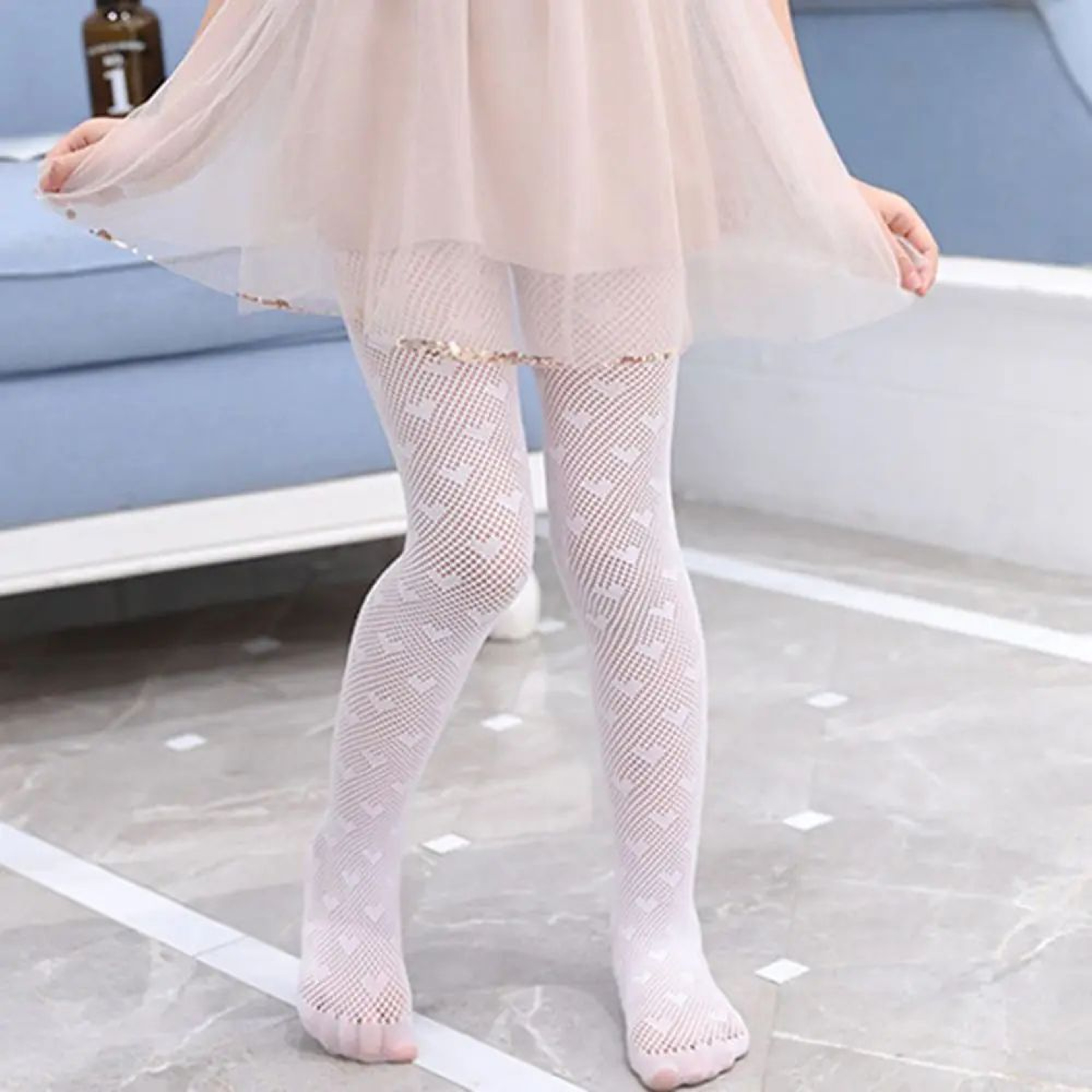 Soft Mesh Baby Girls Tights For Dresses And Special Occasions 2