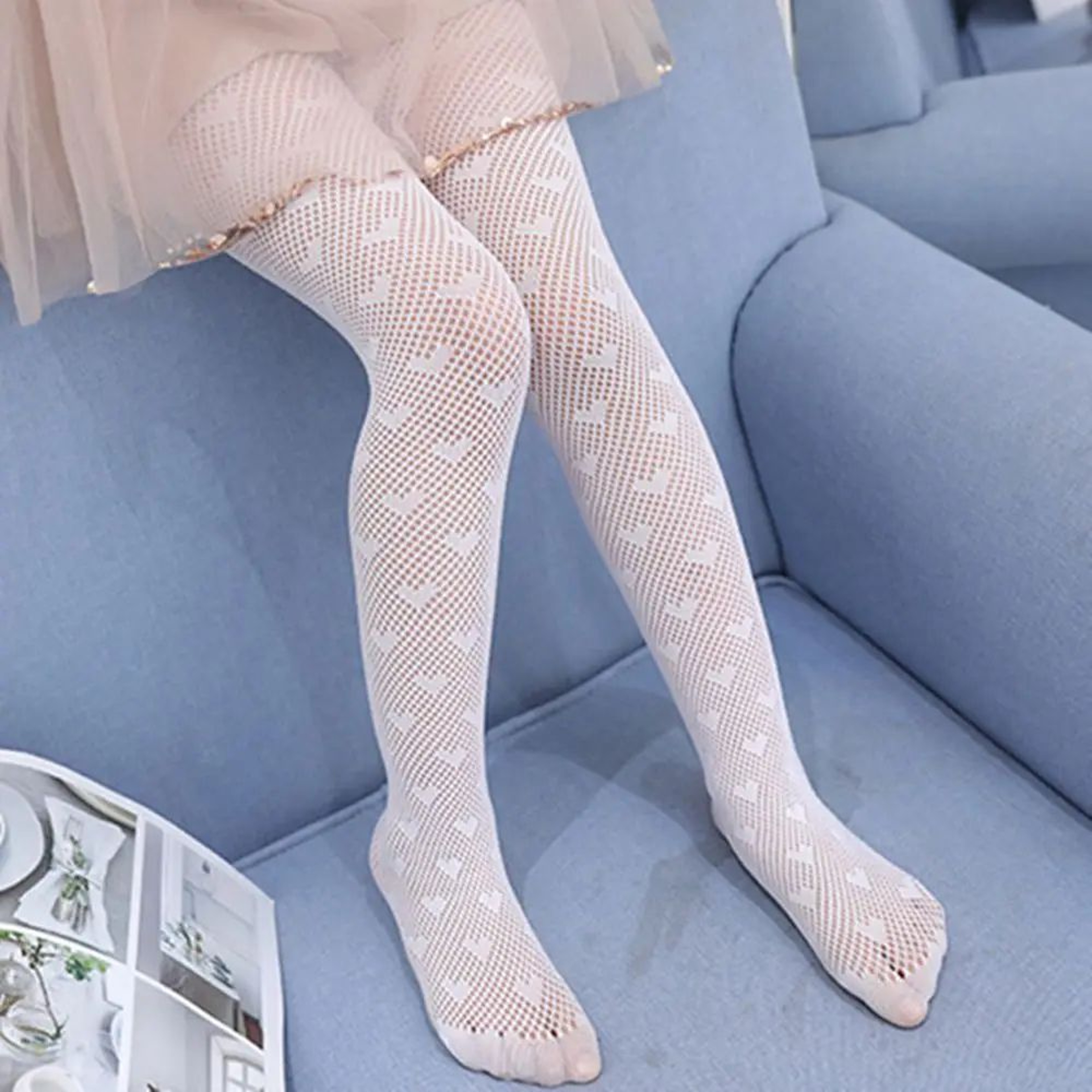Soft Mesh Baby Girls Tights For Dresses And Special Occasions 7