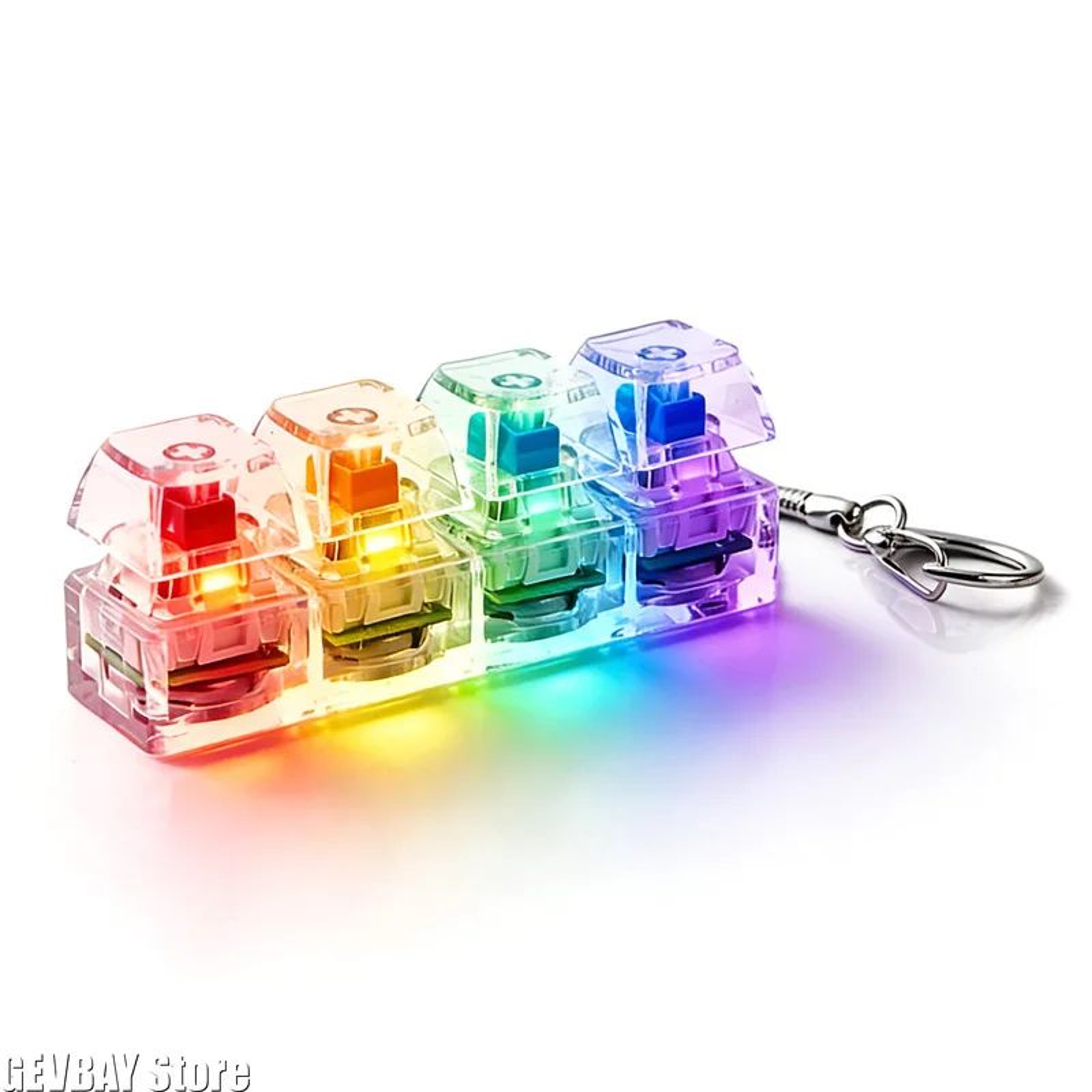RGB Mini Keypad Fidget Toy  Clicky Keyboard Keychain For Stress Relief 3