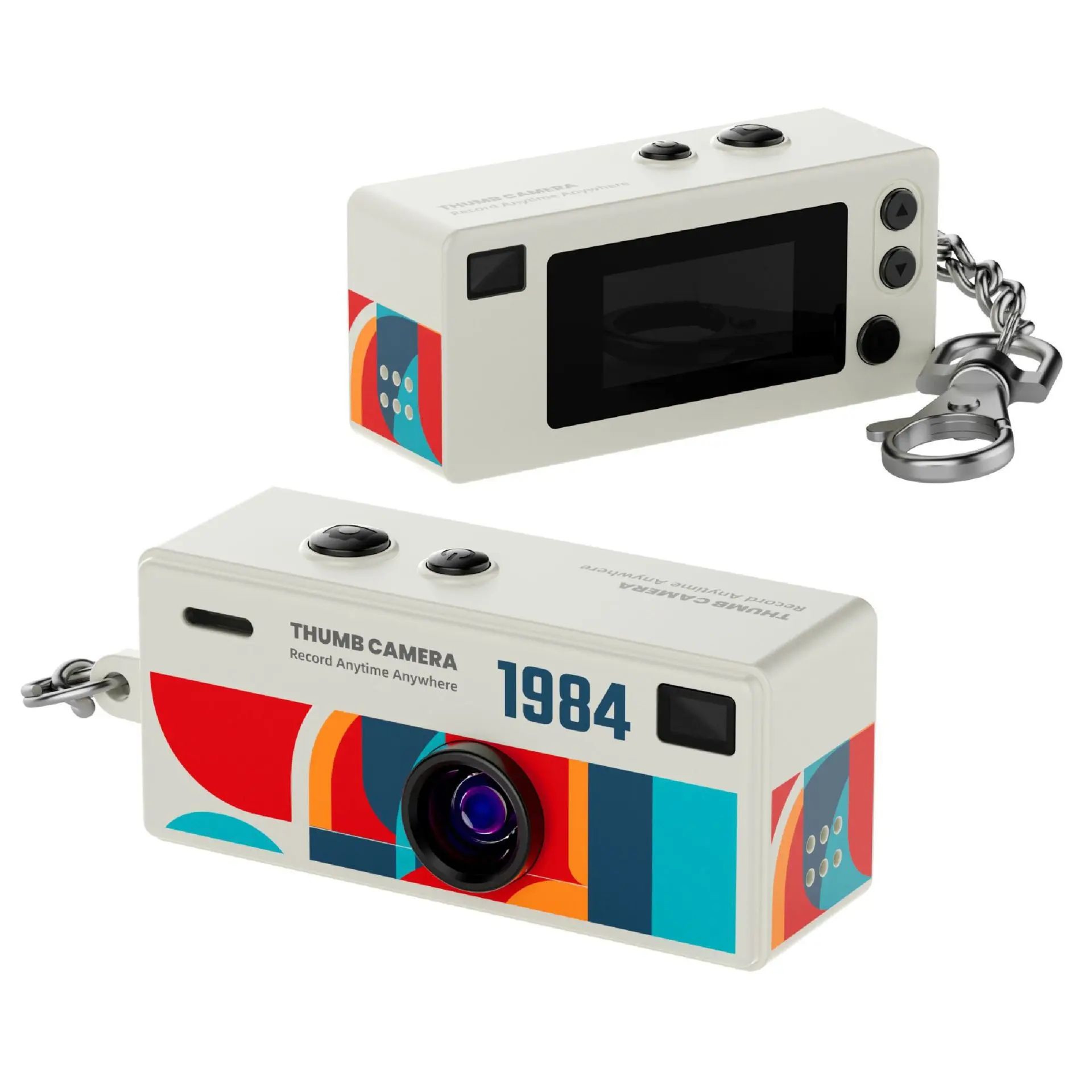 Retro Mini Digital Keychain Camera 8