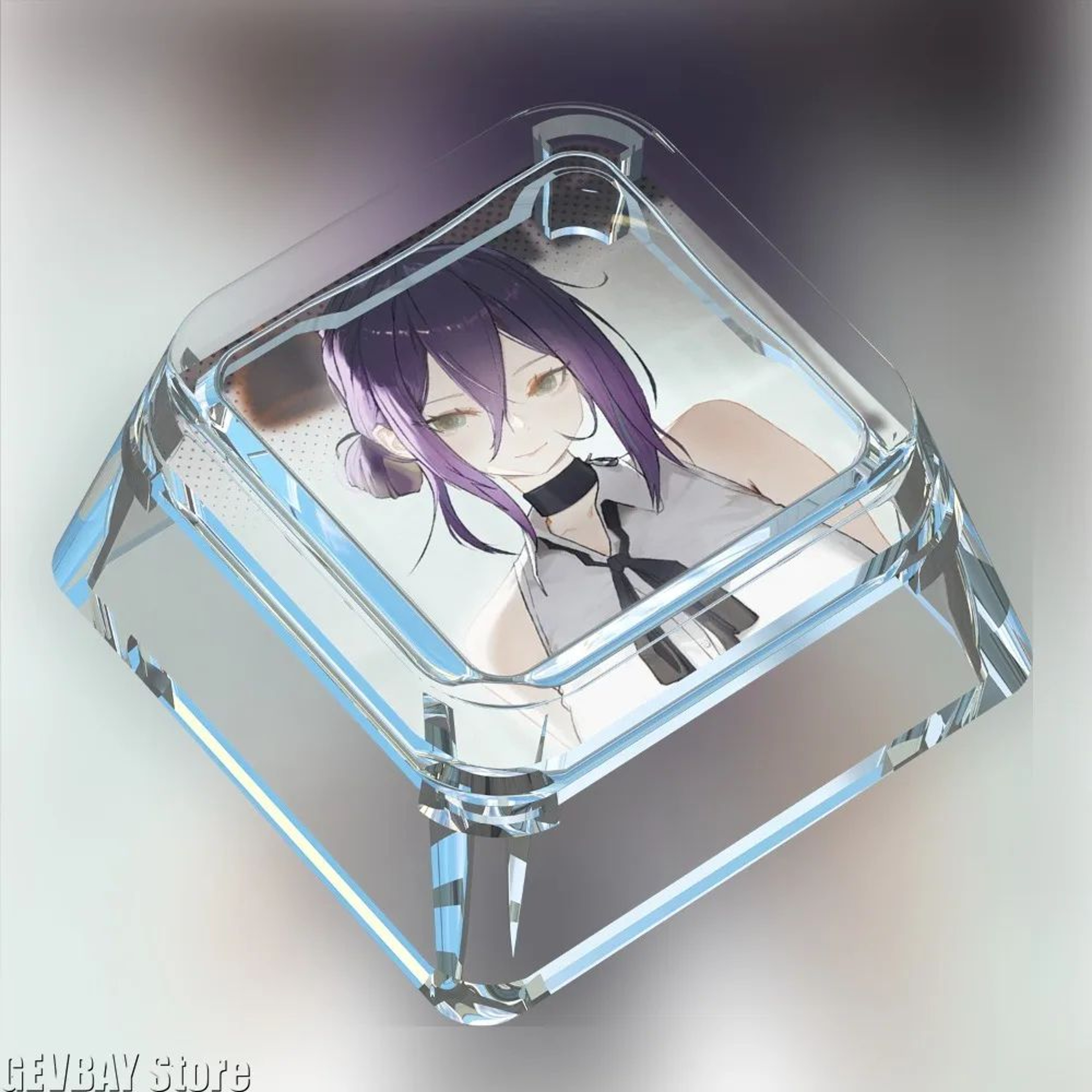 Chainsaw Man Reze Anime Keycap For Mechanical Keyboards  Cute Artisan 1U Custom Keycap 5