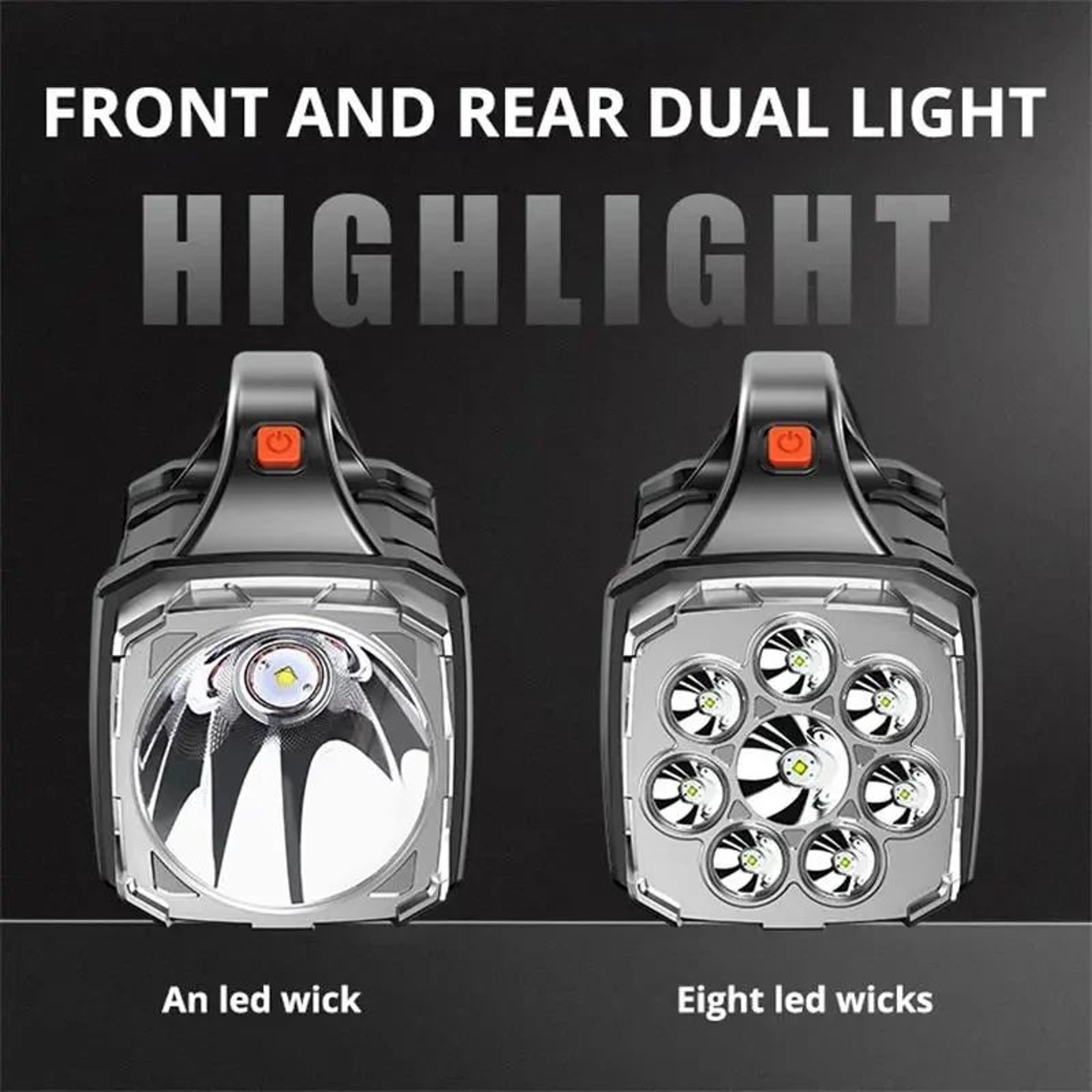 SolarBright Solar Rechargeable Flashlight With COB Work Light 4