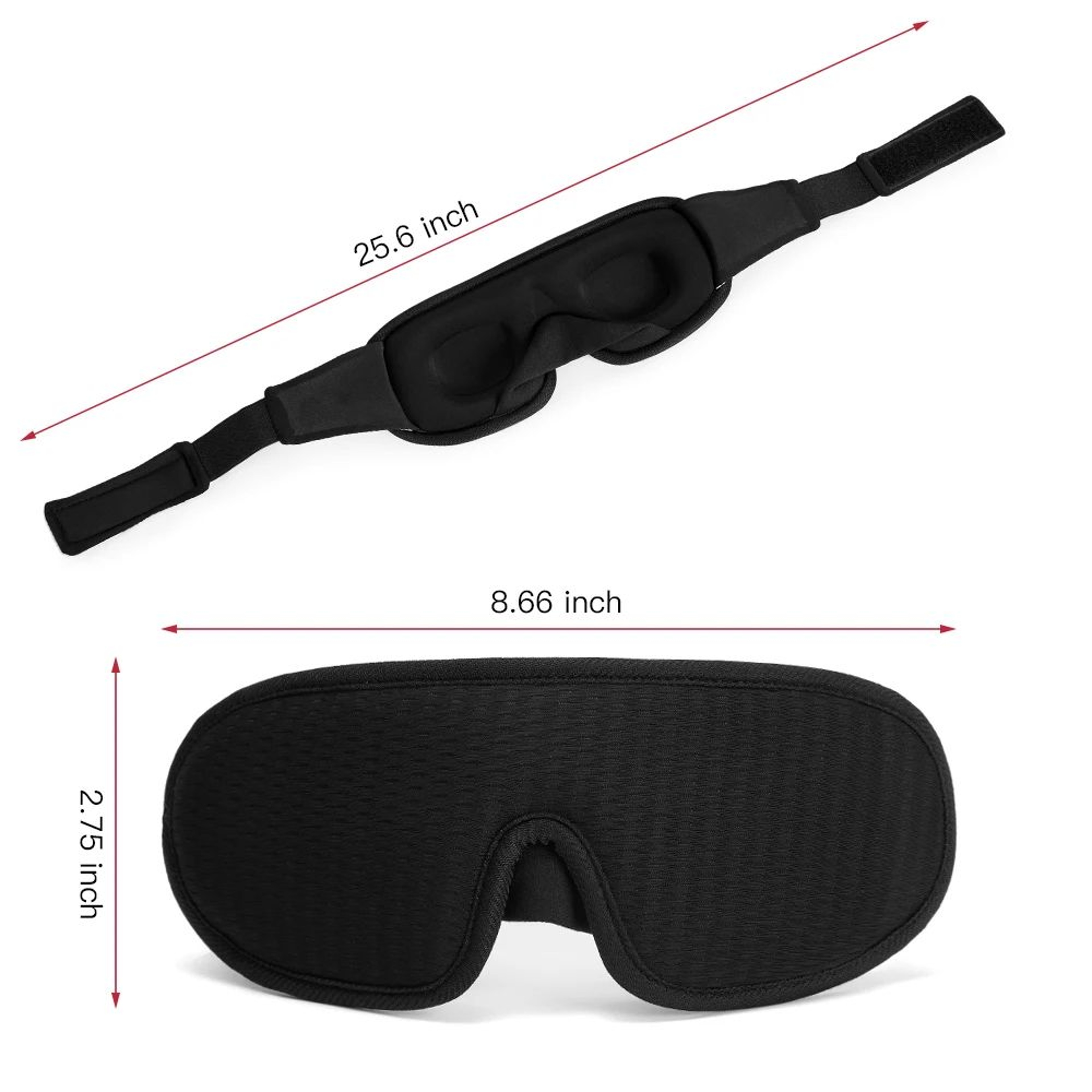 CloudSoft 3D Sleep Mask for Total Light Blocking and Deep Rest – view 7