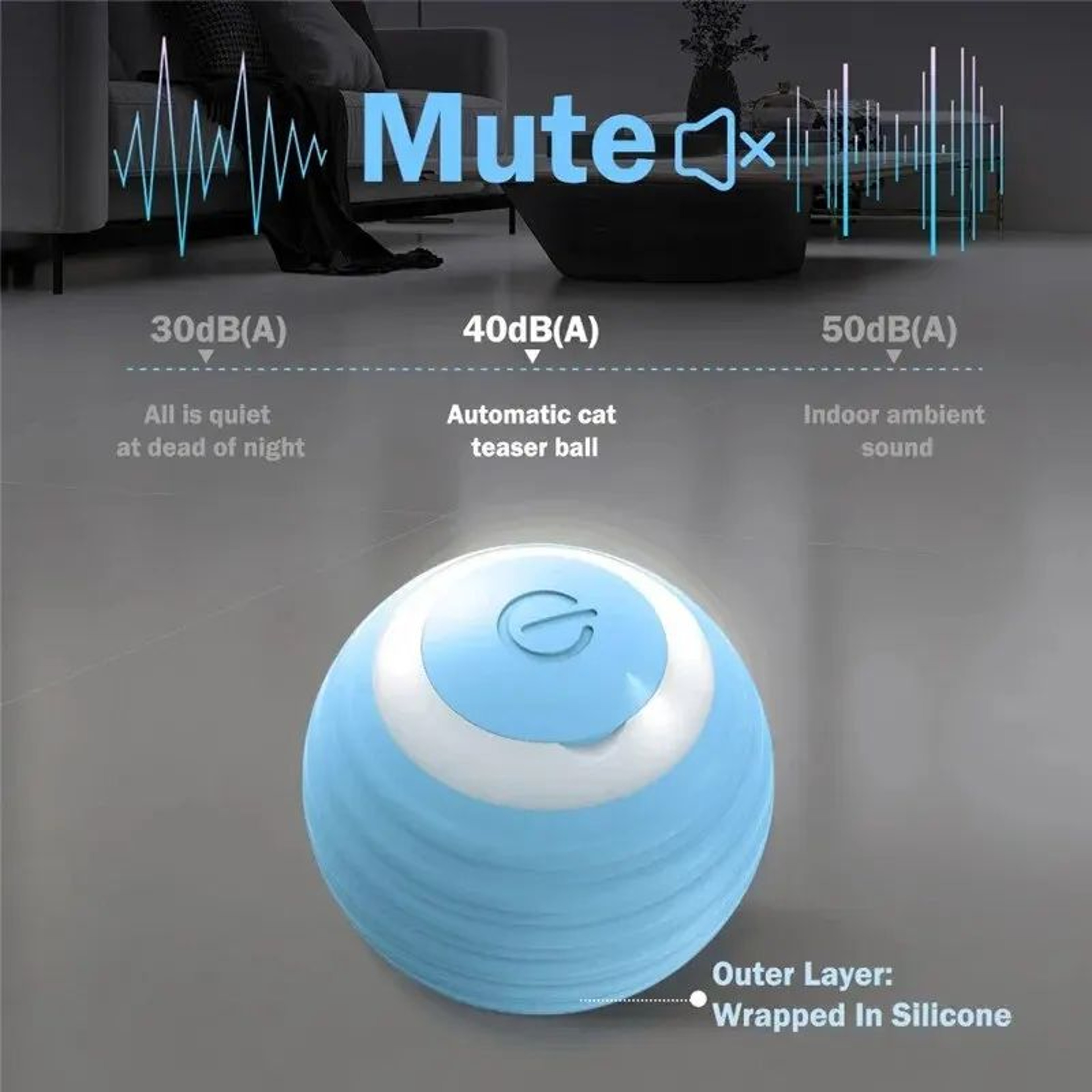 Automatic Rolling Cat Ball Interactive Cat Toy For Indoor Cats 5