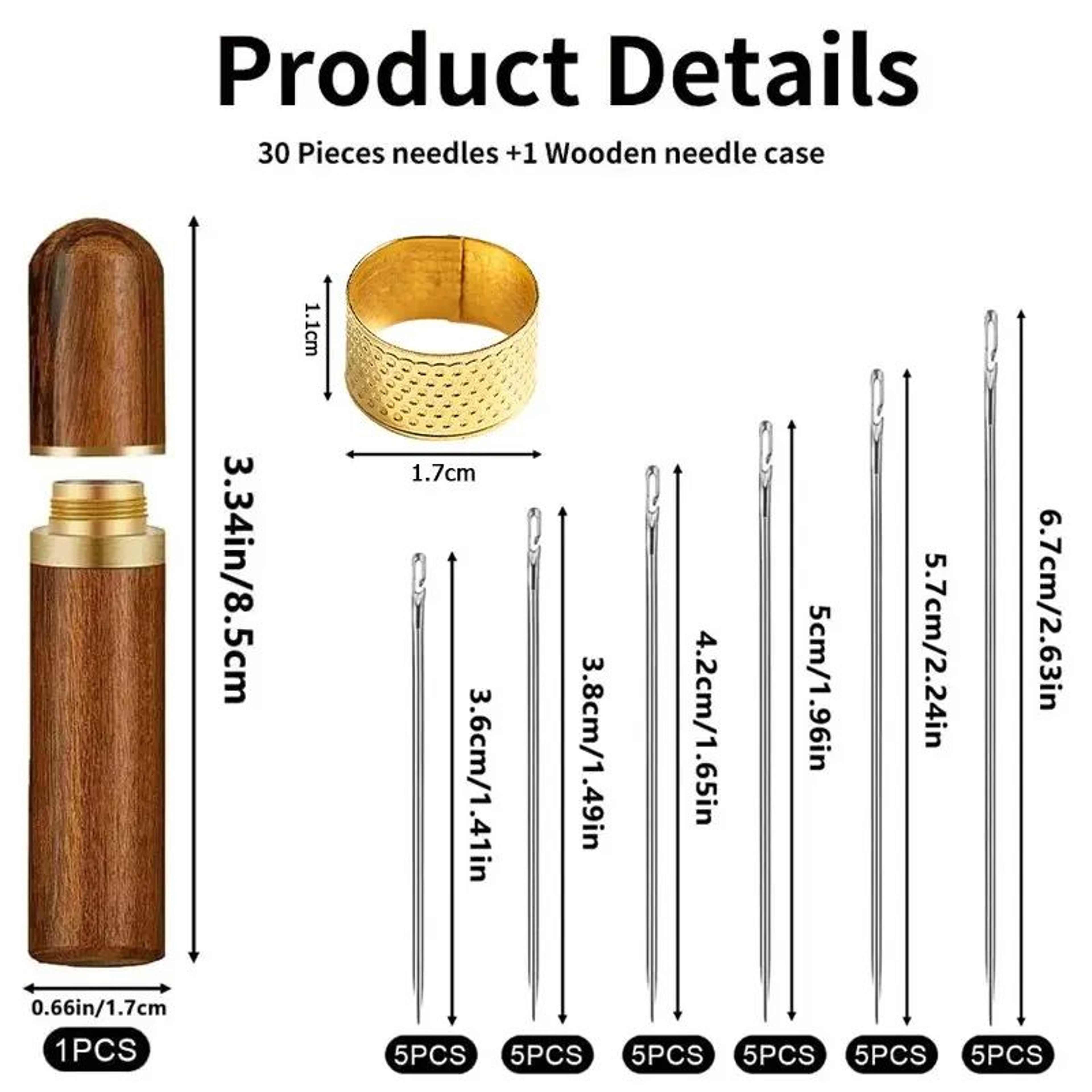 QuickThread SelfThreading Sewing Needles Set For Easy Hand Stitching 1