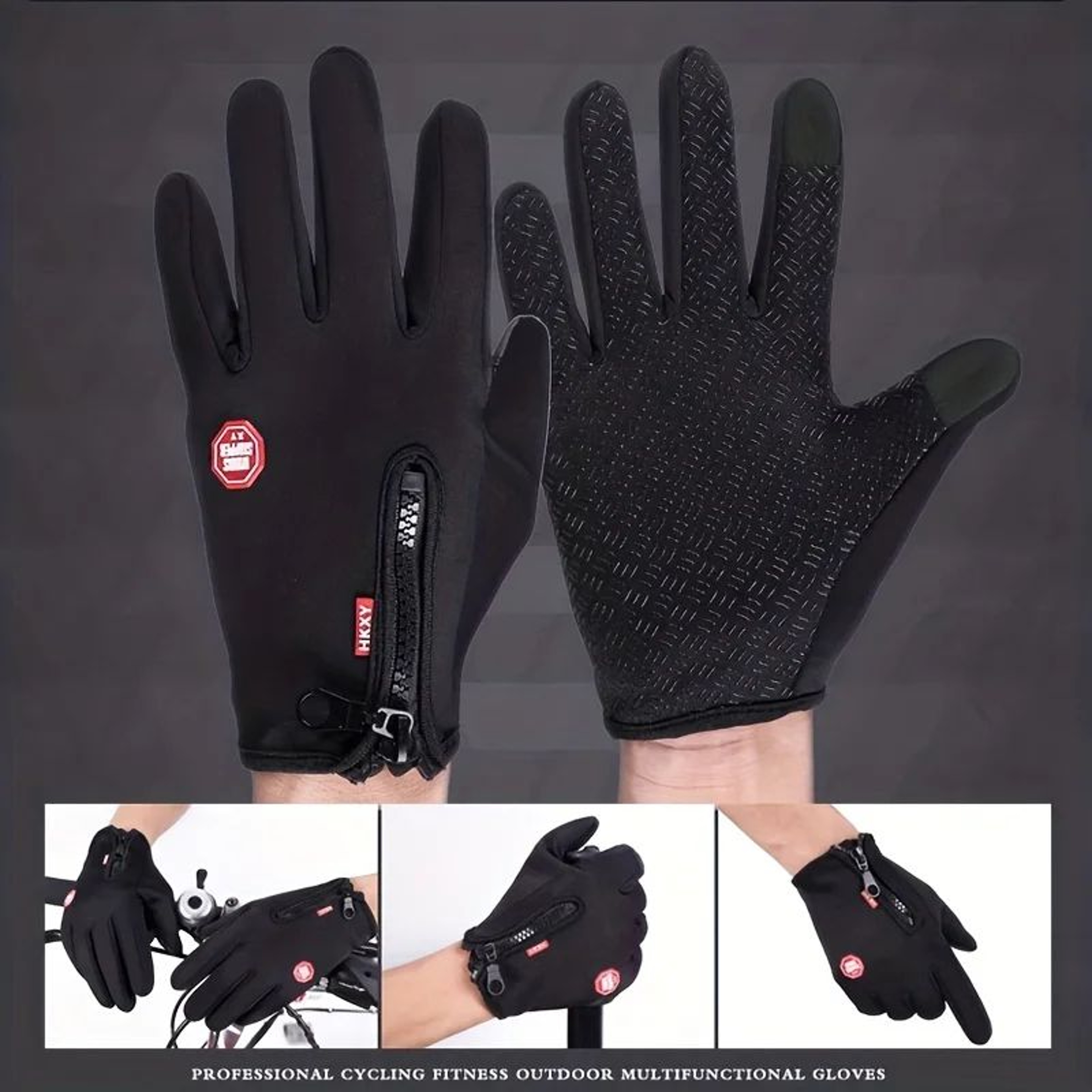 Touchscreen Winter Gloves For Men And Women Windproof Non Slip Thermal Gloves 3