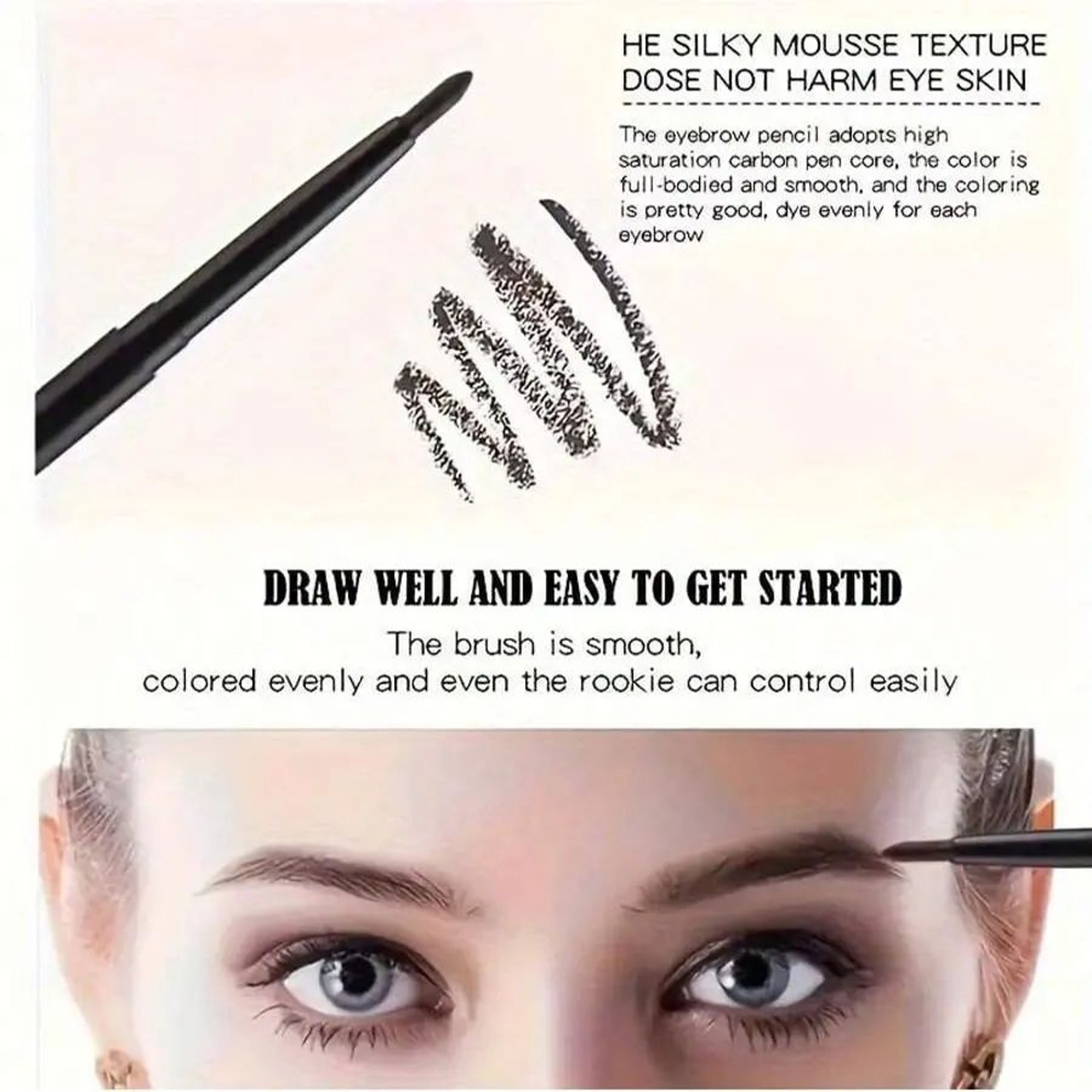 VelvetLine Waterproof Black Eyeliner Pencil Set  SmudgeProof  LongLasting Eye Makeup Trio 2