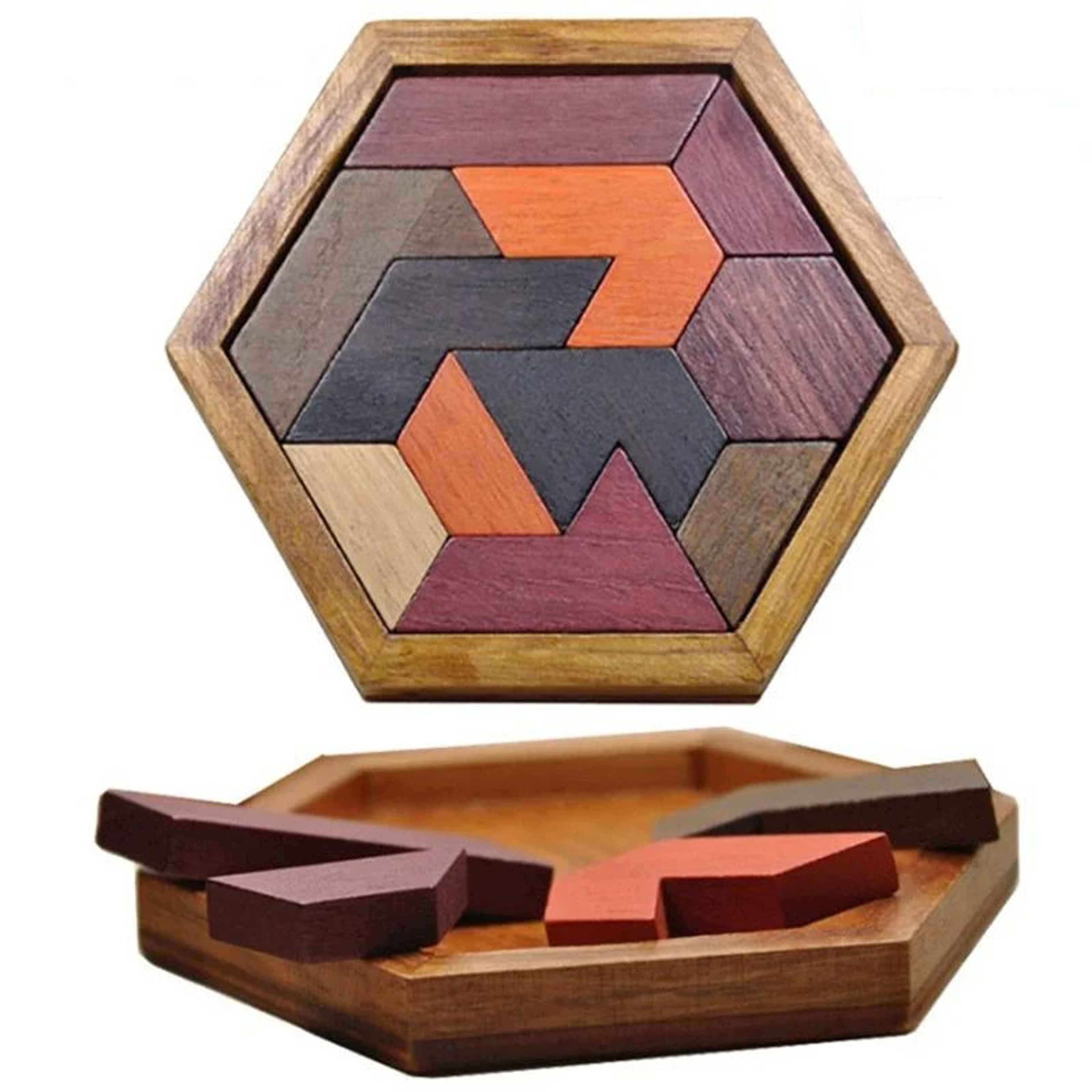 Montessori Wooden Shape Puzzle Board For Kids Learning  Brain Development 2