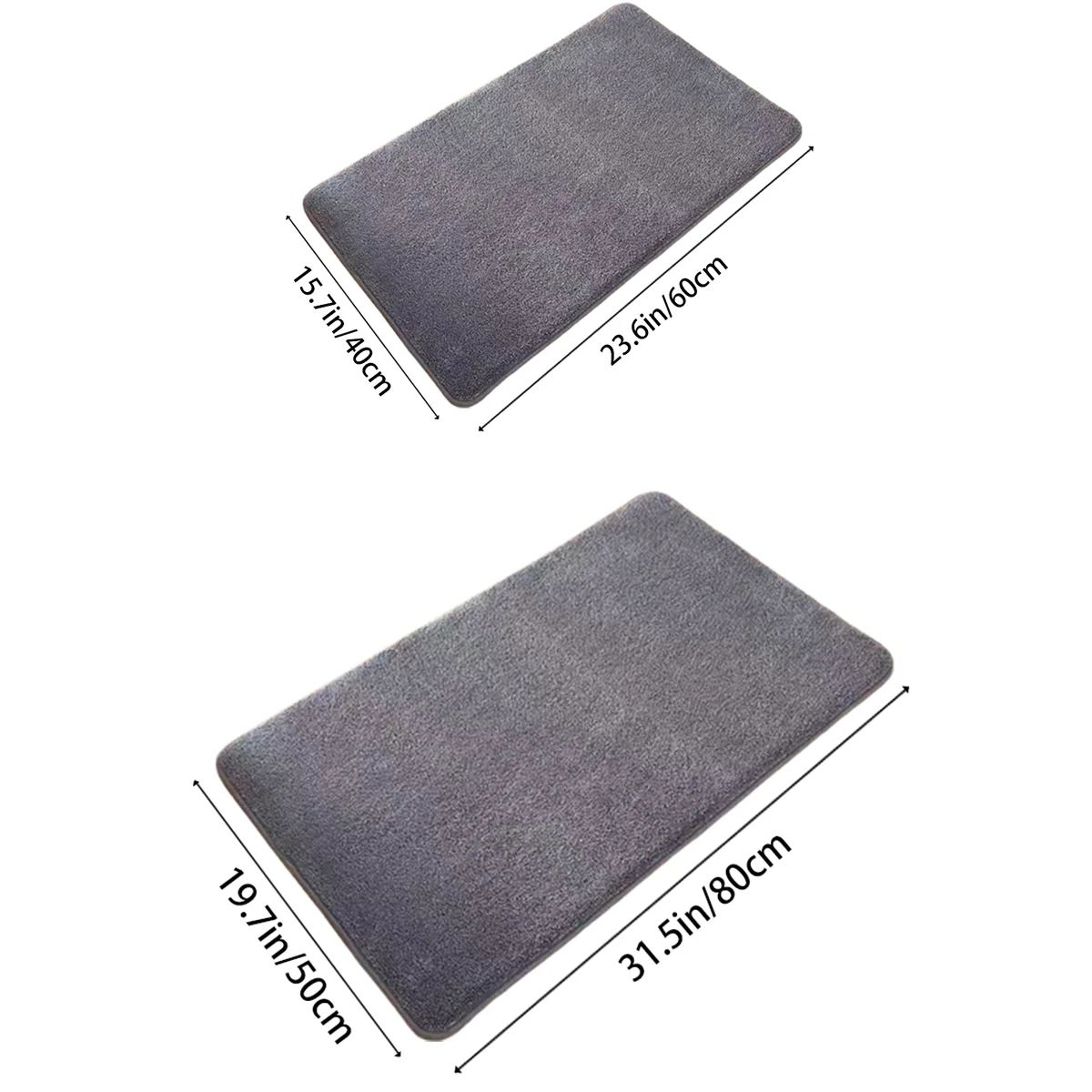 CloudSoft Super Absorbent Bath Mat  Non Slip Coral Velvet Bathroom Rug 5