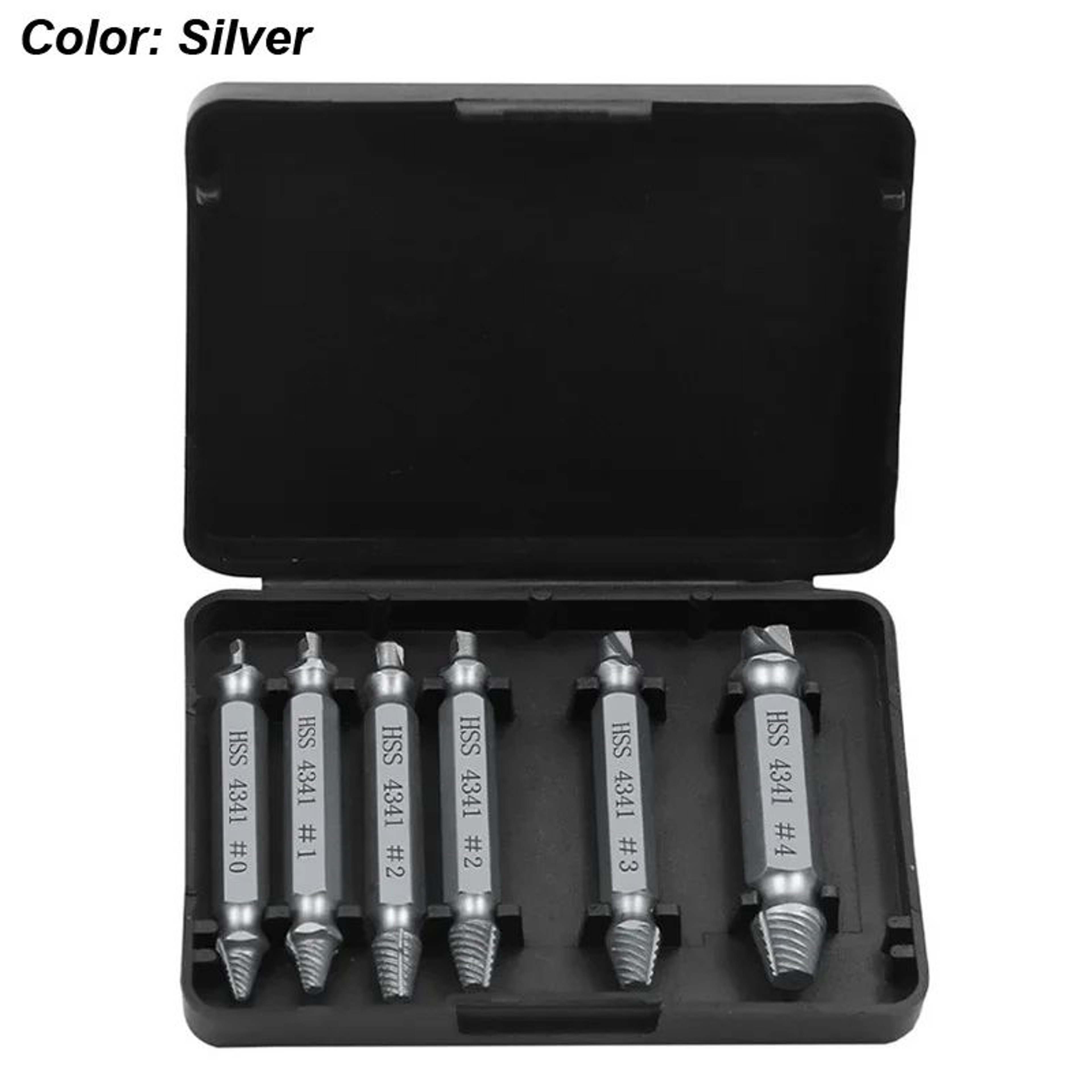 QuickGrip Damaged Screw Extractor Set  HSS Stripped Screw Remover Drill Bit Kit 6