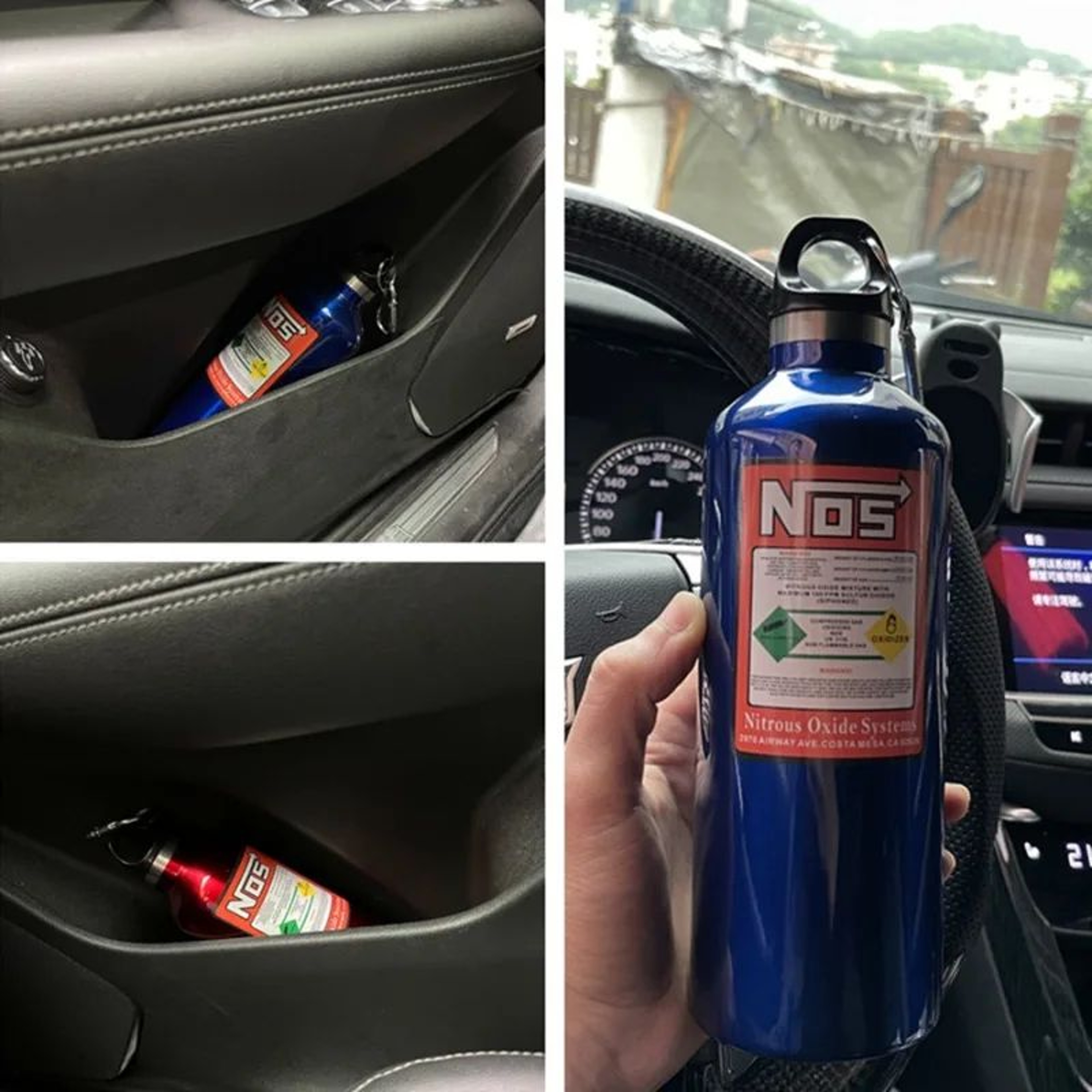 NOS Style 500ML Insulated Water Bottle For Car Lovers 1