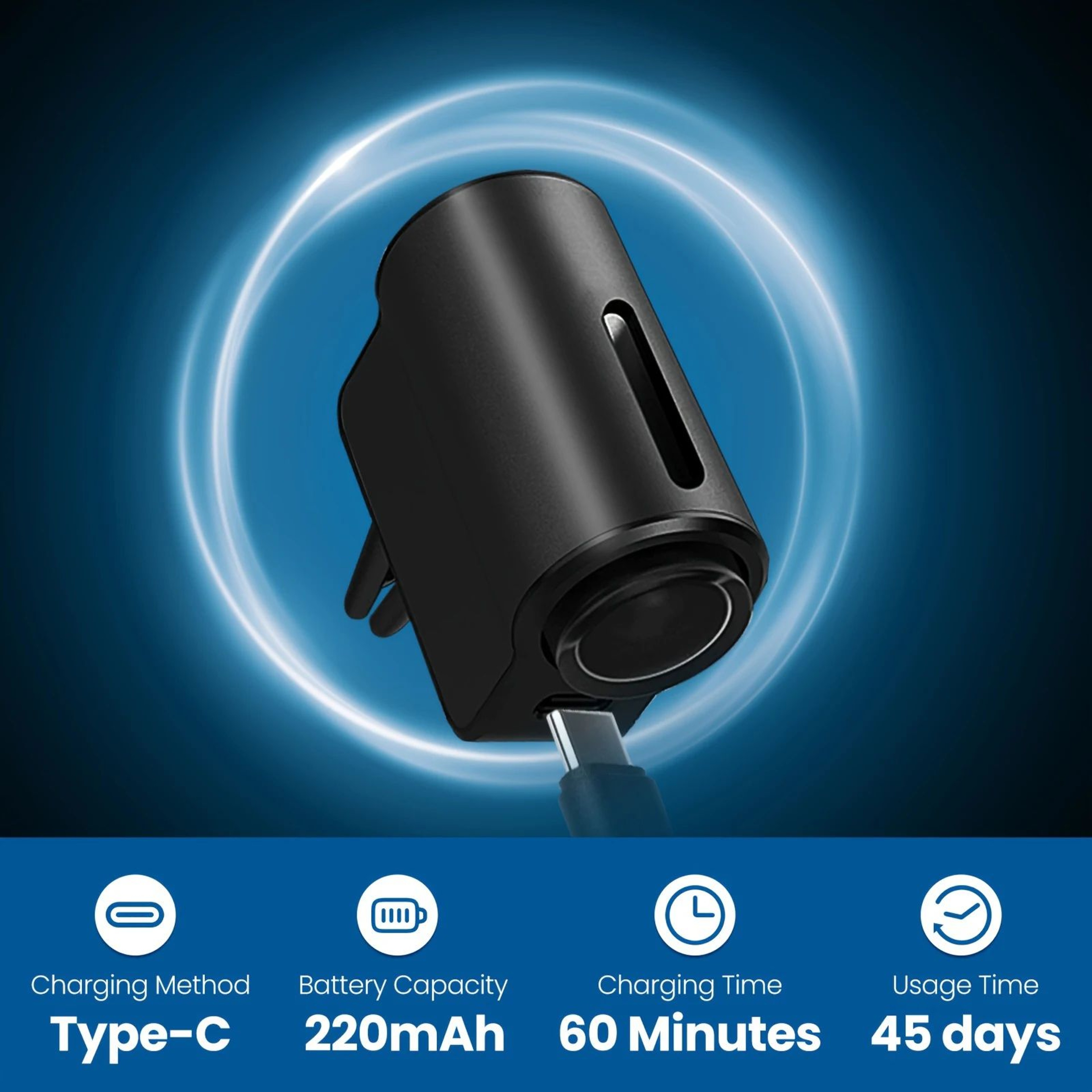 PureDrive Car Aroma Diffuser USB Rechargeable Vent Clip Air Freshener  Essential Oil Mist Humidifie 4