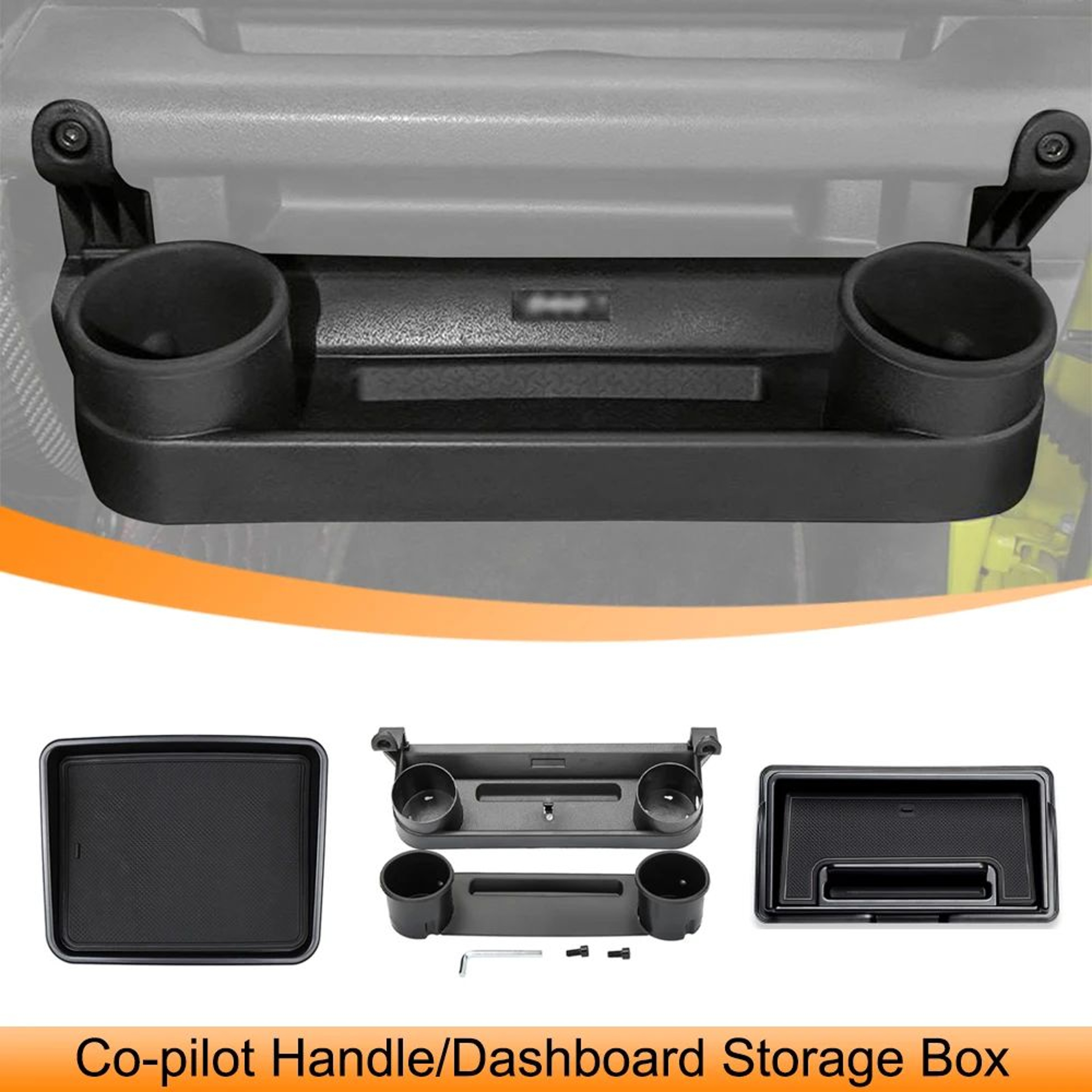 Suzuki Jimny CoPilot Storage Box Dashboard Organizer Tray For JB64JB74 0
