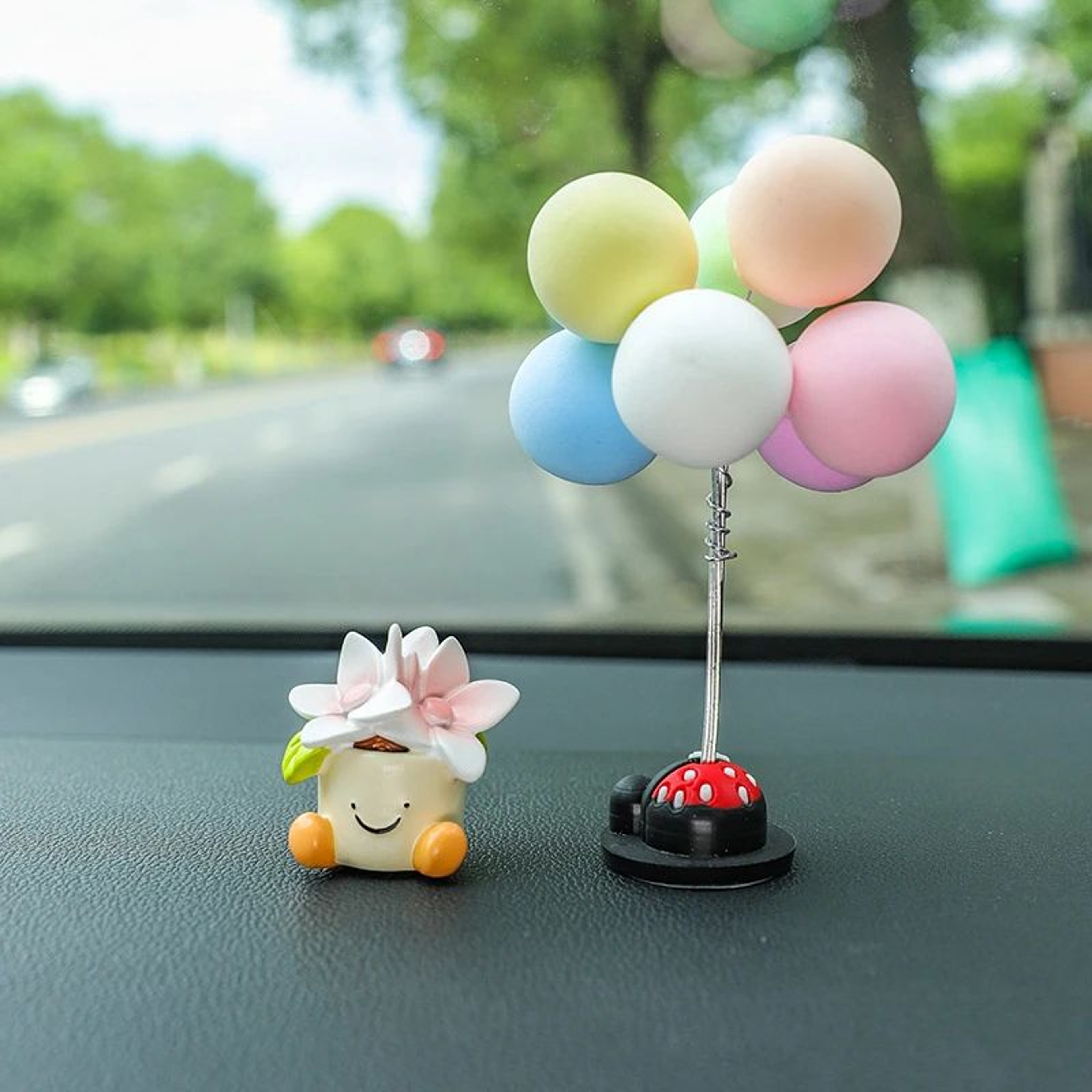 Mini Flower Pot Car Dashboard Ornament 2