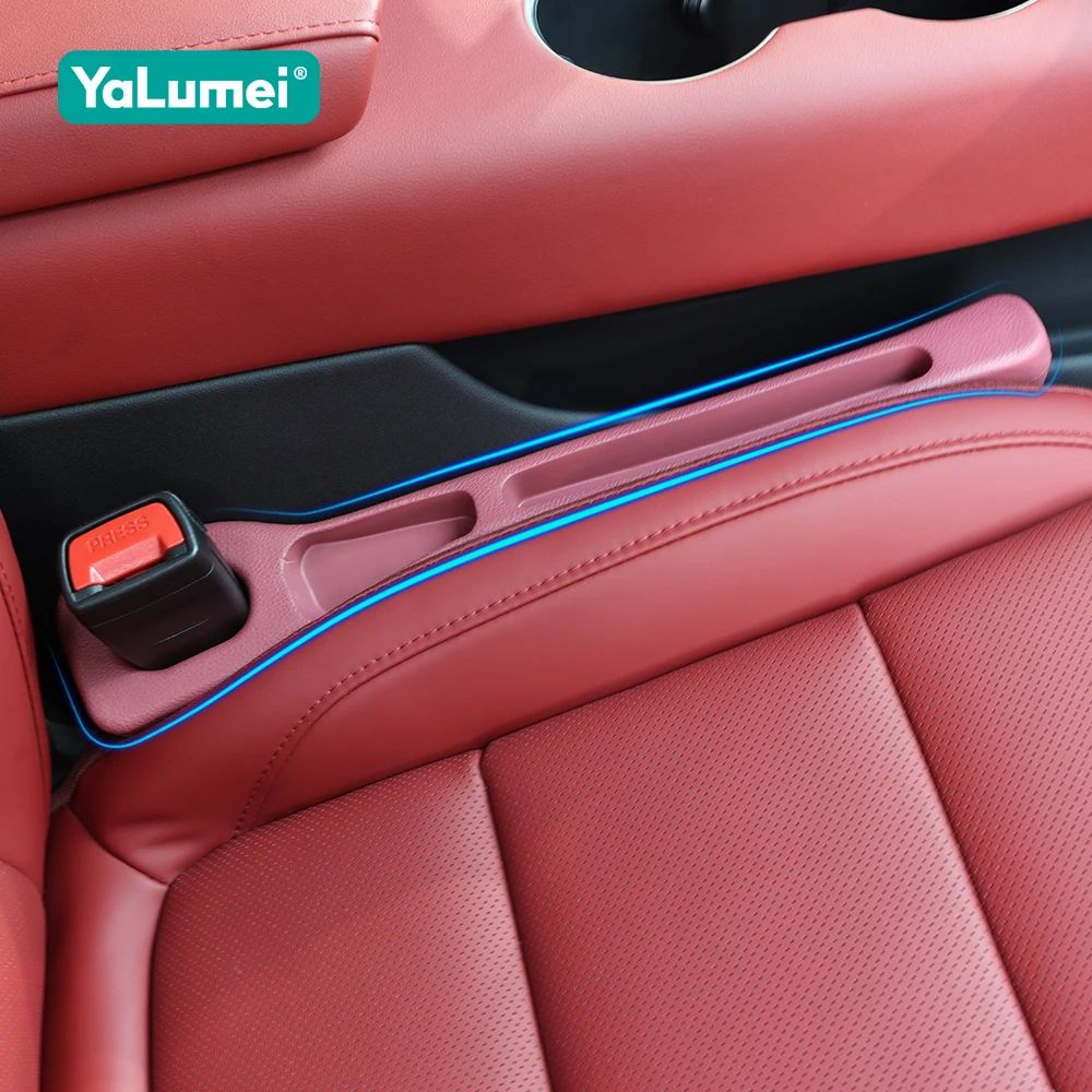 BMW Leather Car Seat Gap Filler Set  LeakProof Seat Crevice Organizer For BMW F Series G Series  X  0
