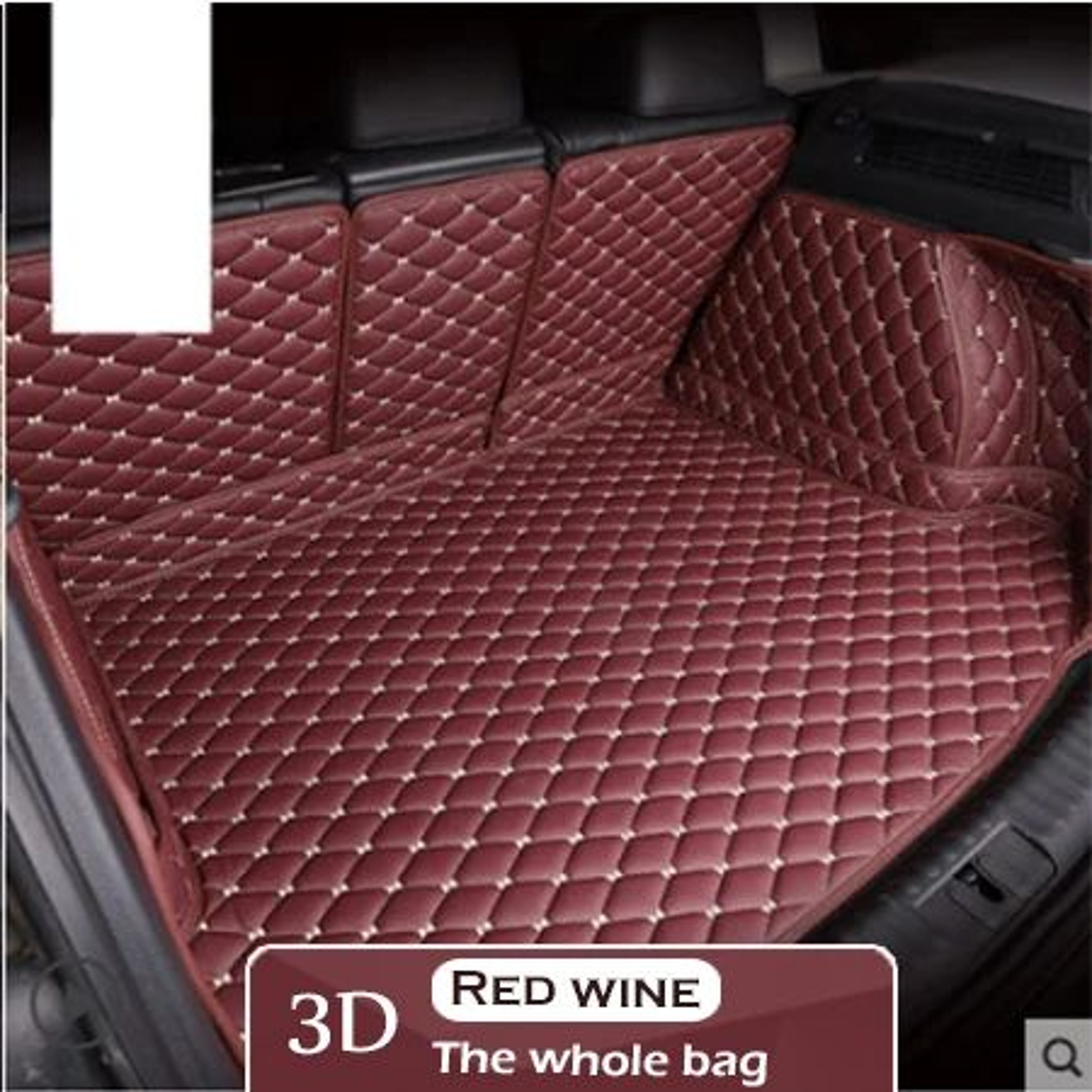 Custom Leather Tesla Model 3 Trunk Mat Cargo Liner 7