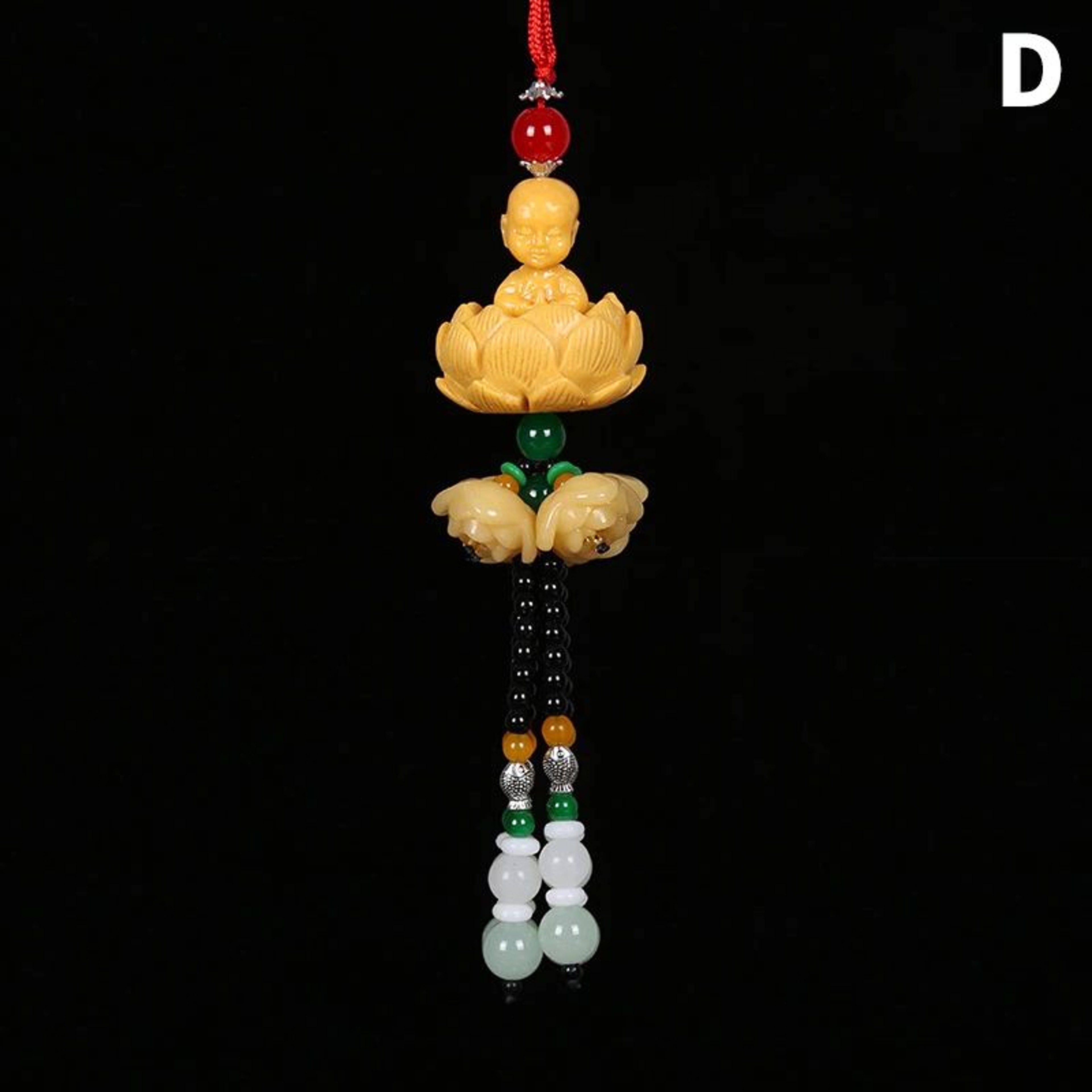 Chinese Style Buddha Pixiu Car Pendant For Peaceful Driving 9