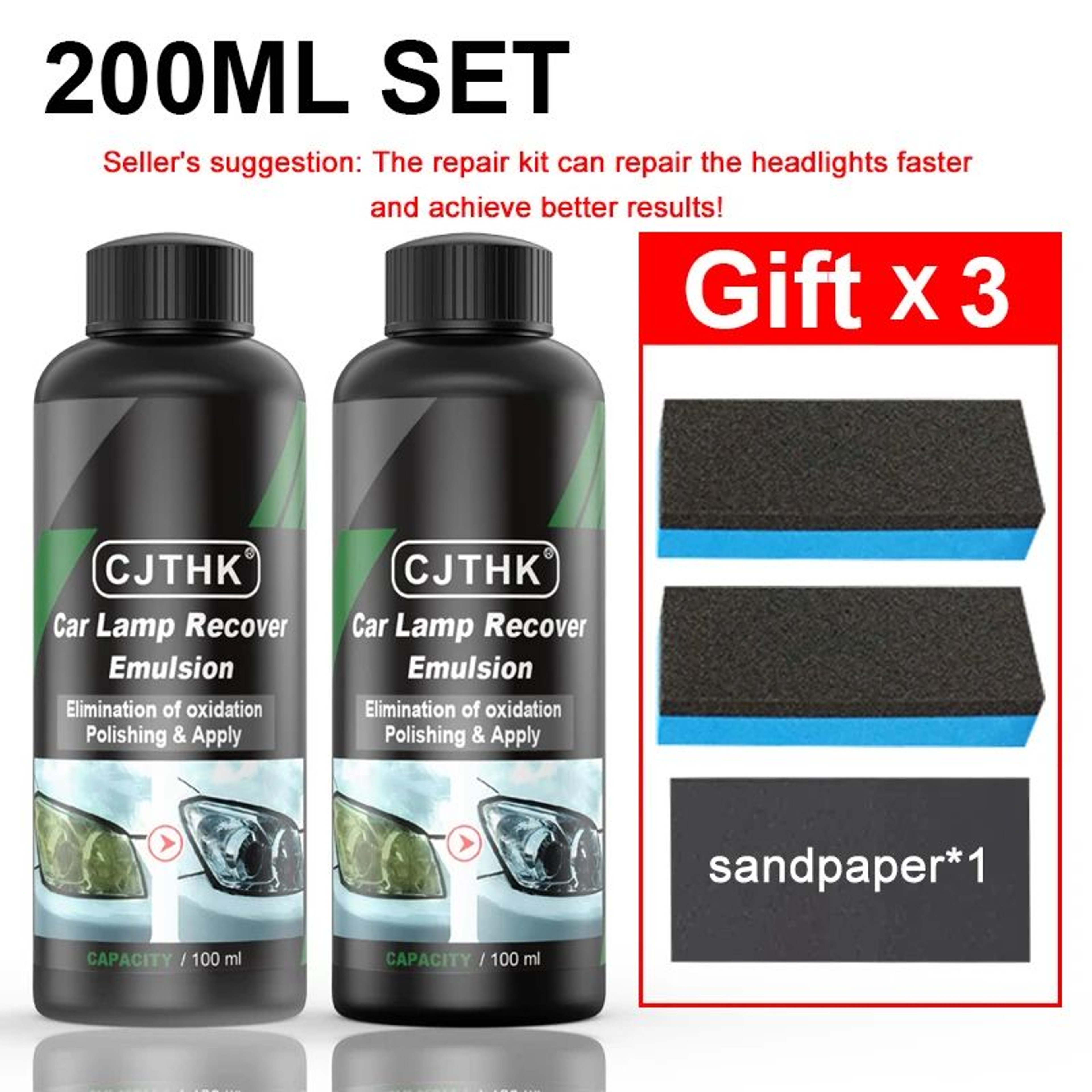 ClearBeam Headlight Restoration Kit For Oxidation And Scratch Removal 9