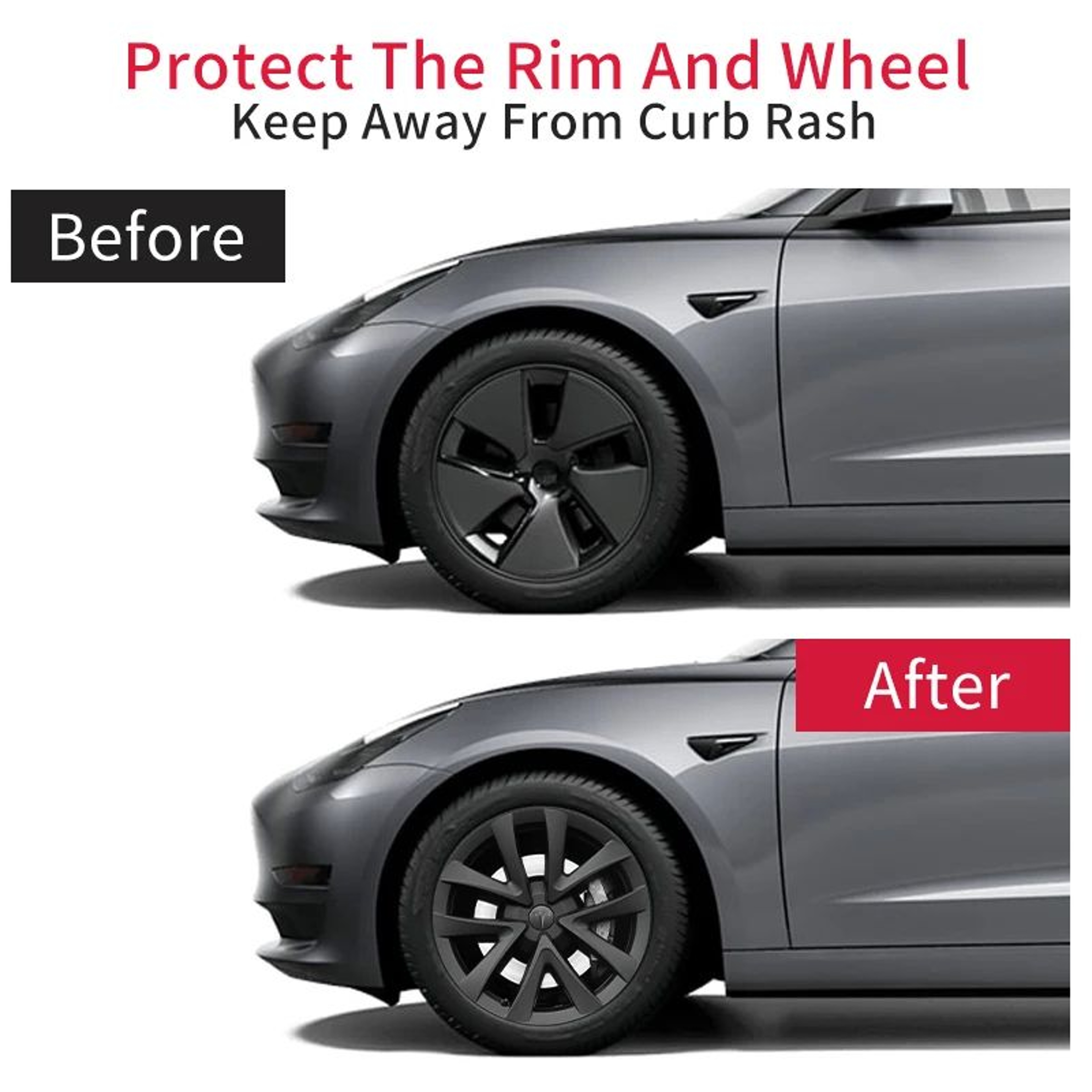 Arachnid Style 18Inch Tesla Model 3 Wheel Covers  Full Rim Hubcap Set 4PCS 3
