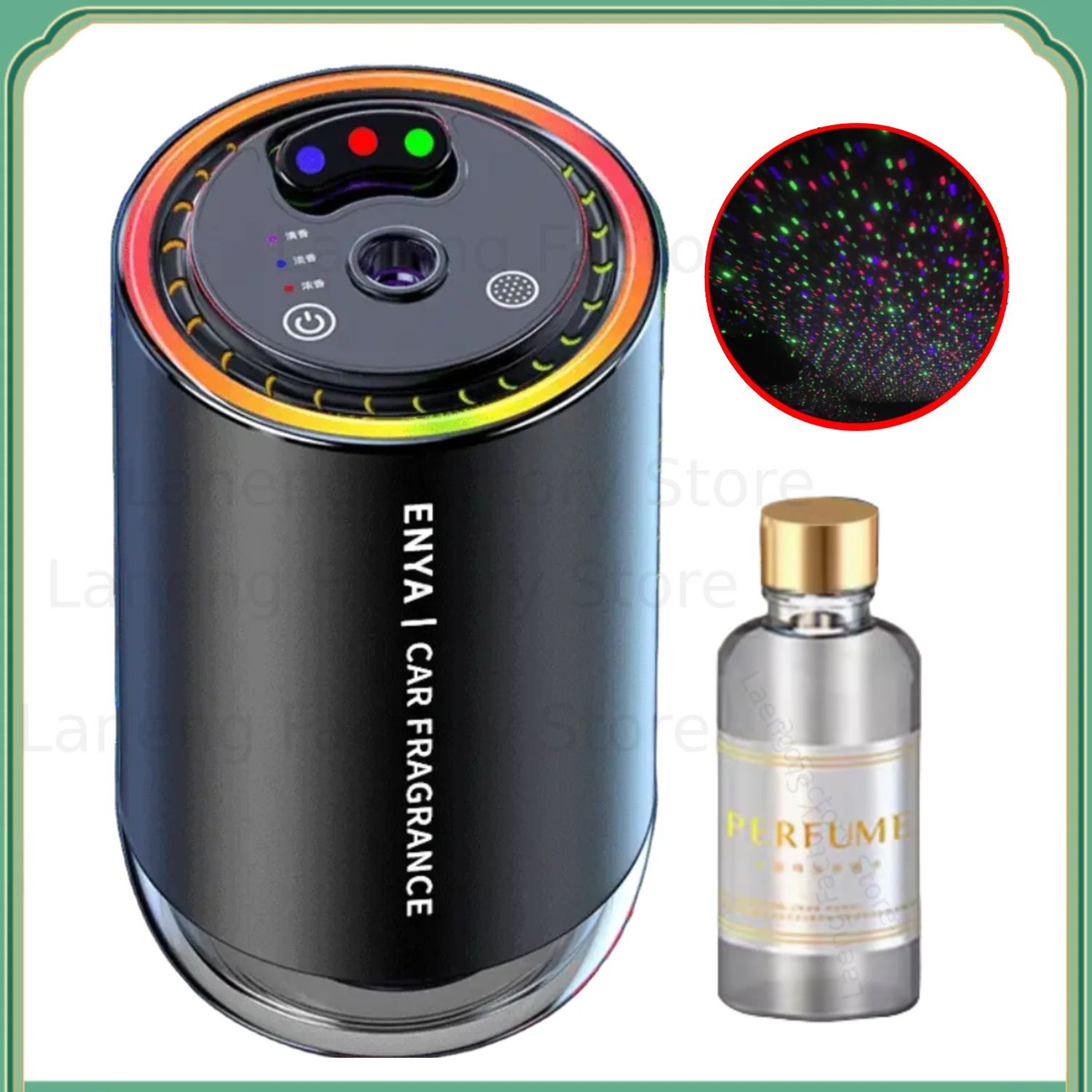 RGB USB Car Perfume Diffuser Air Freshener 0