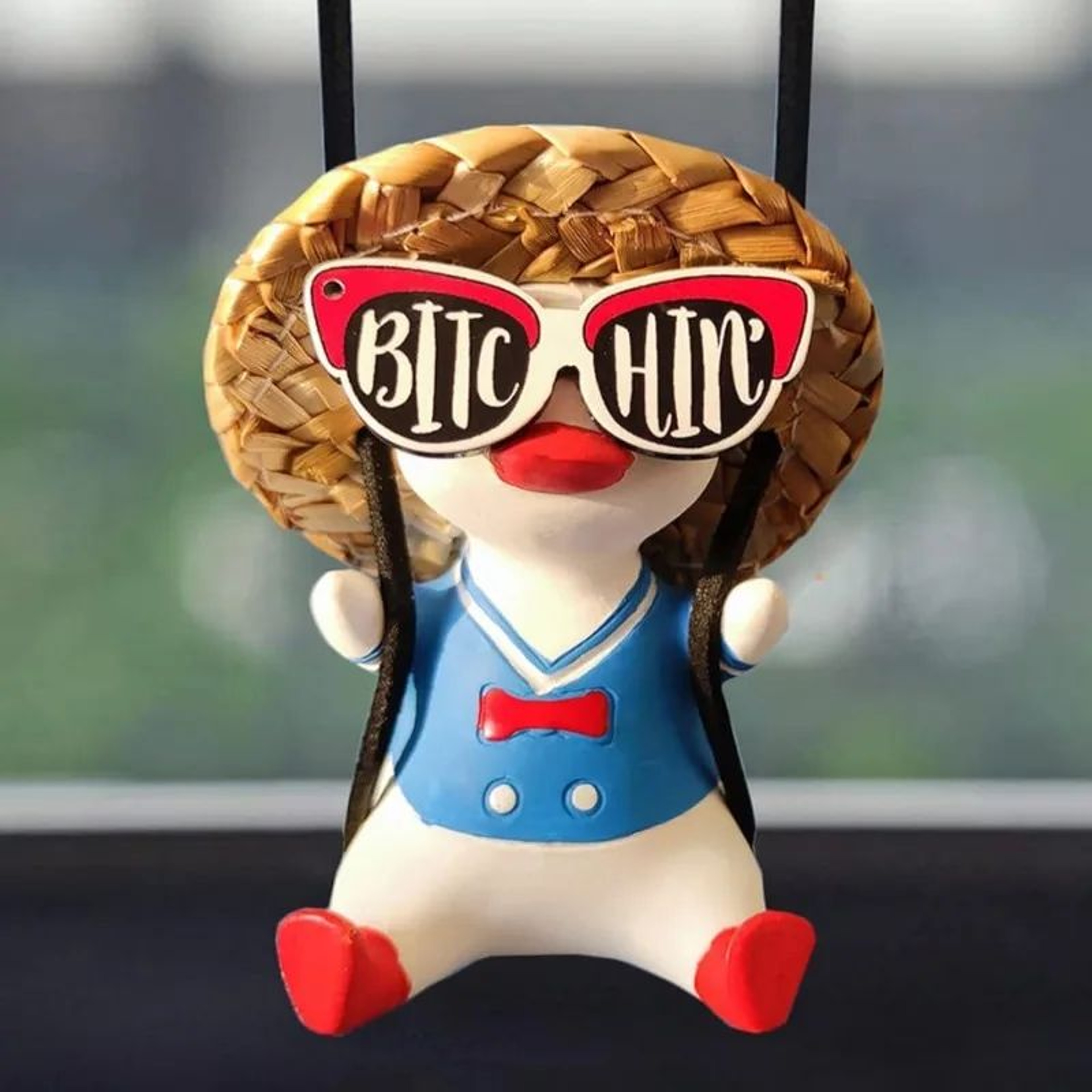 Swing Duck Car Pendant Cute Rear View Mirror Hanging Accessory – view 32