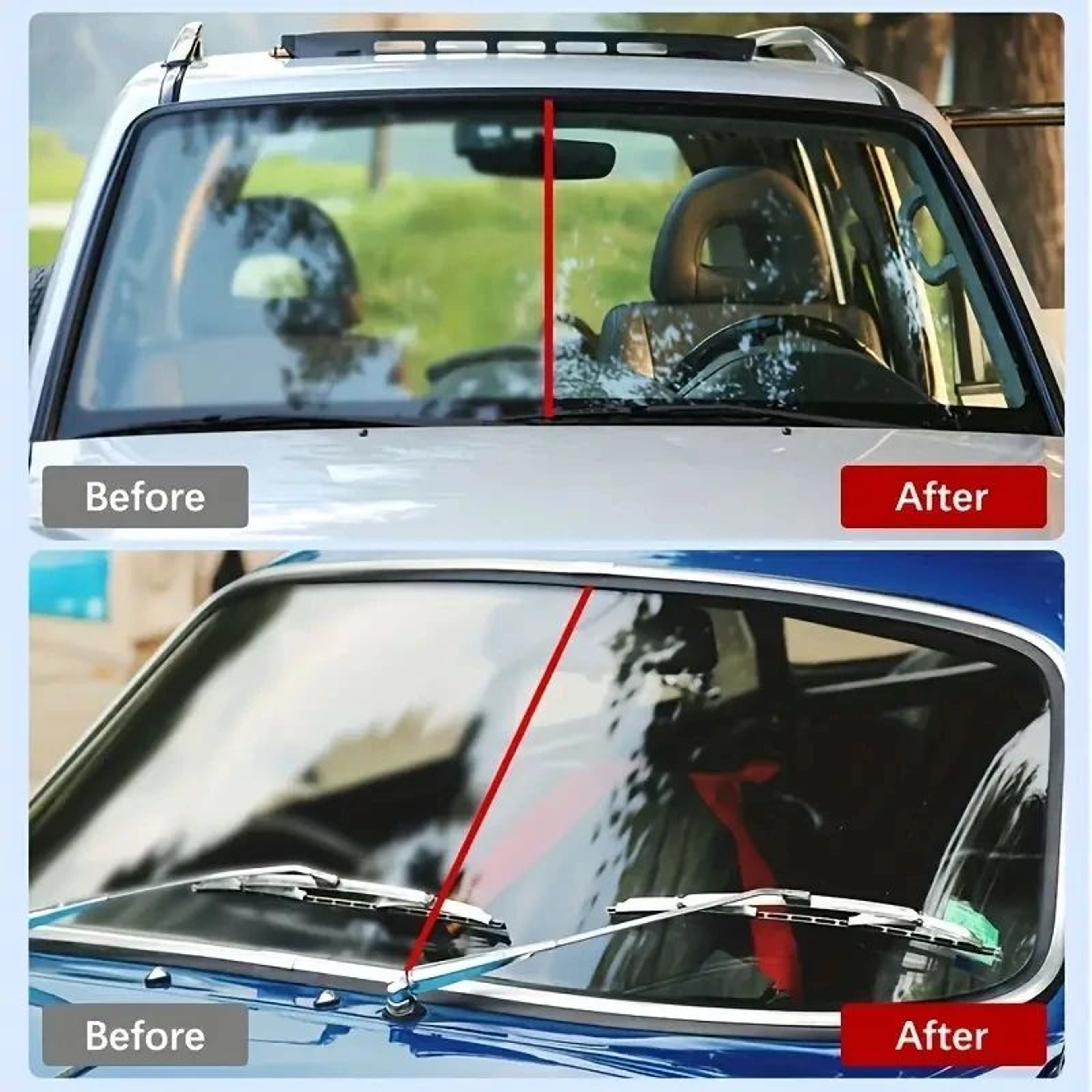 ClearDrive Windshield Restore Kit  Car Glass Polish Windshield Oil Film Remover  Hydrophobic Rain R 2