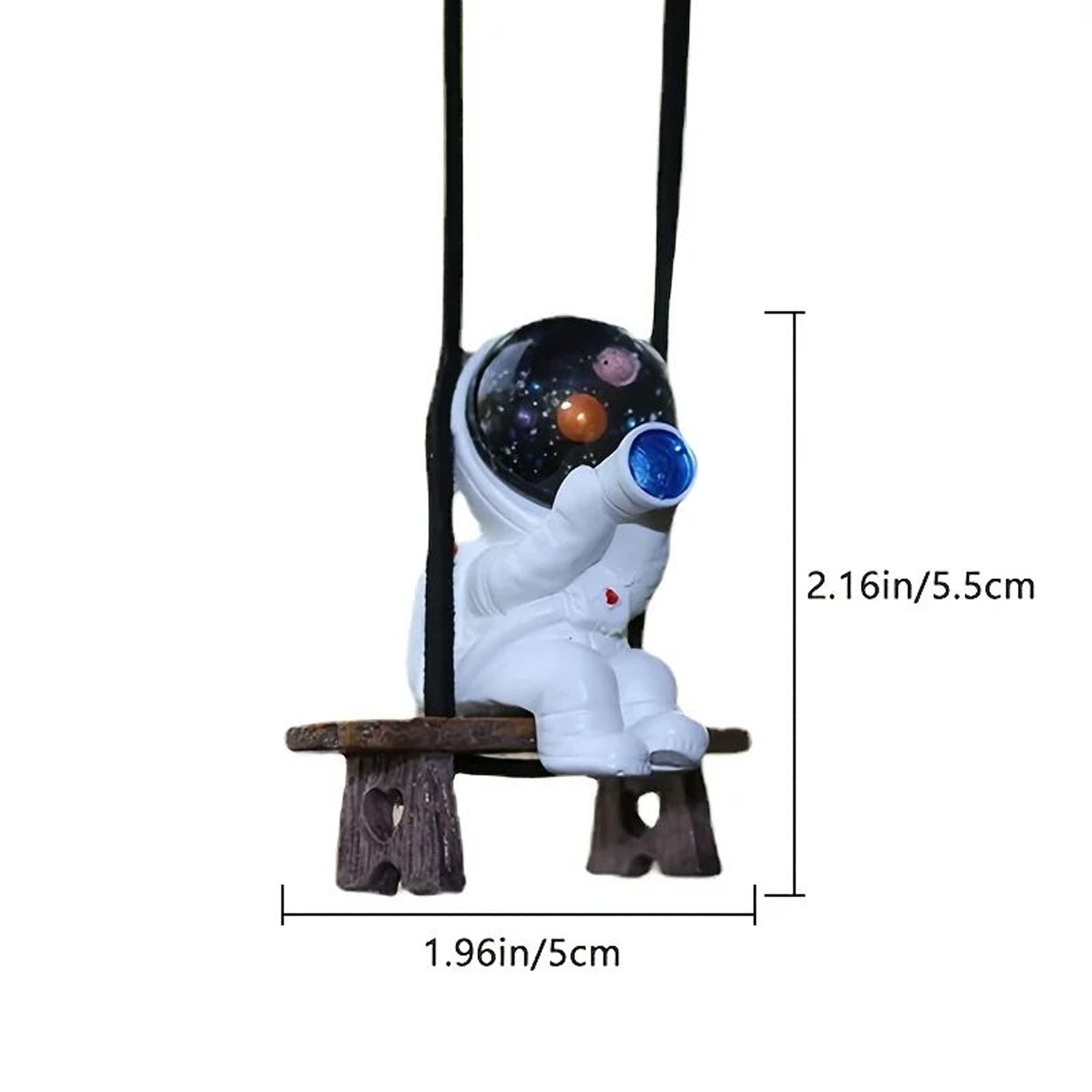 Astronaut Rearview Mirror Car Pendant Decor 2