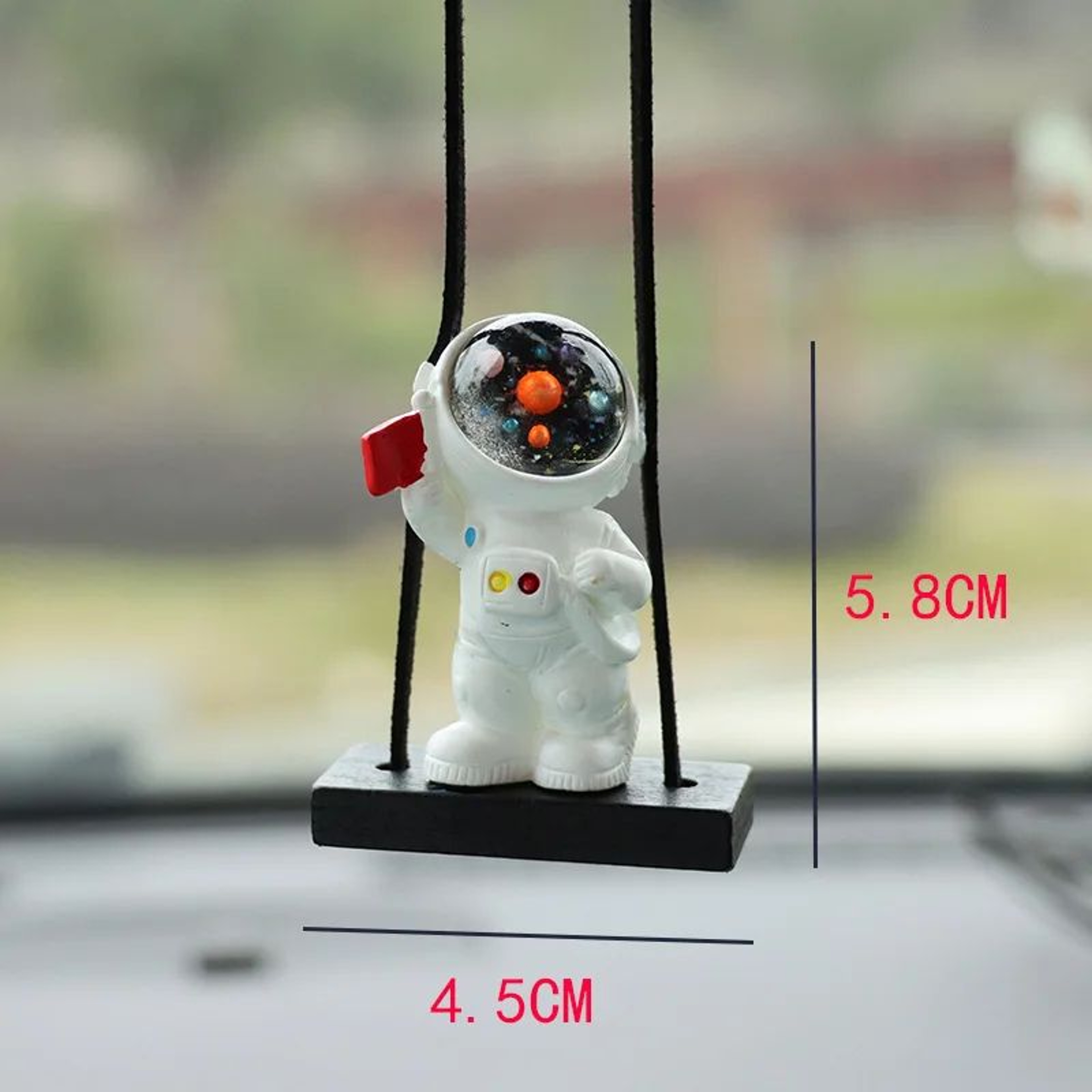 Astronaut Rearview Mirror Car Pendant Decor 3