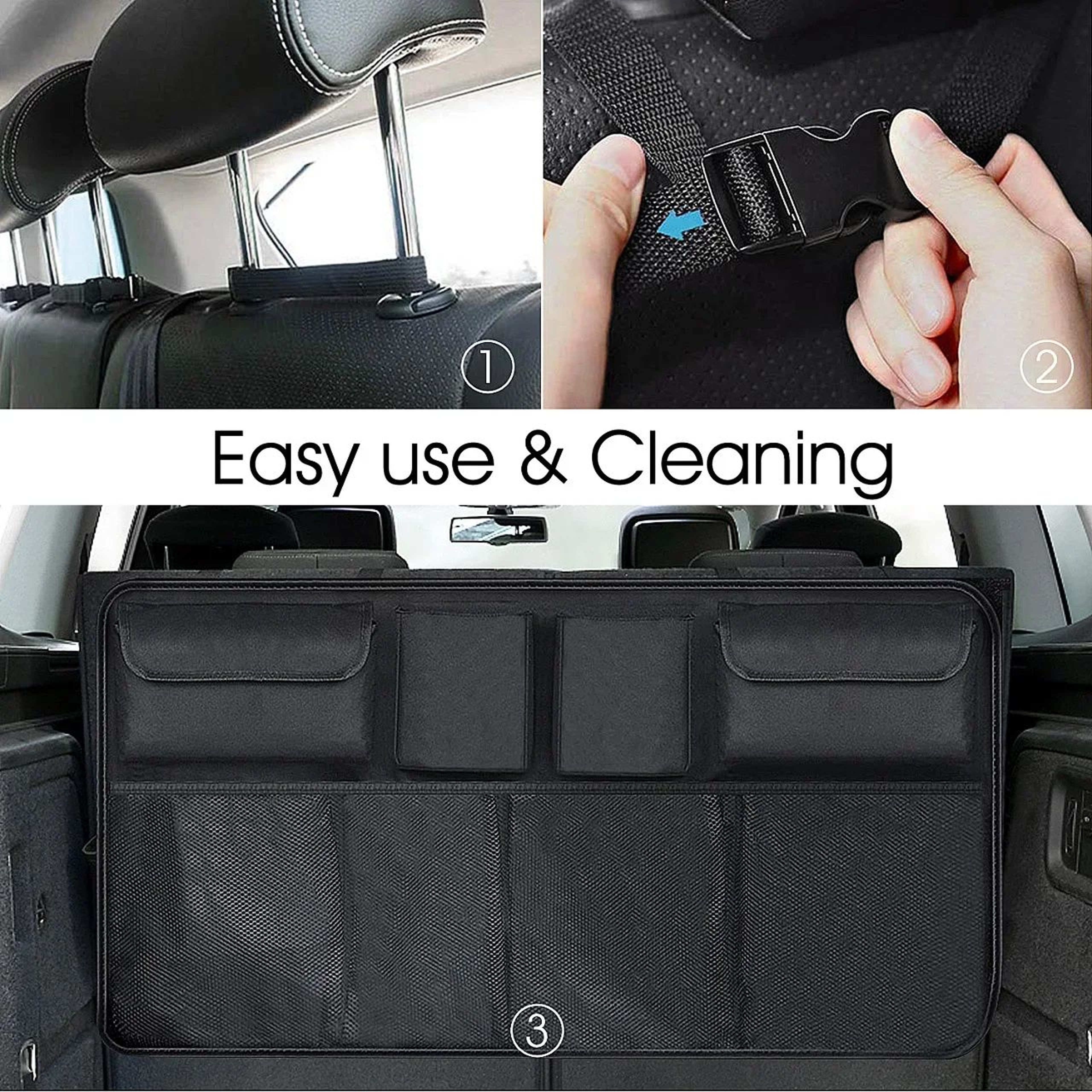 Adjustable Car Trunk Organizer And Backseat Storage Bag 2