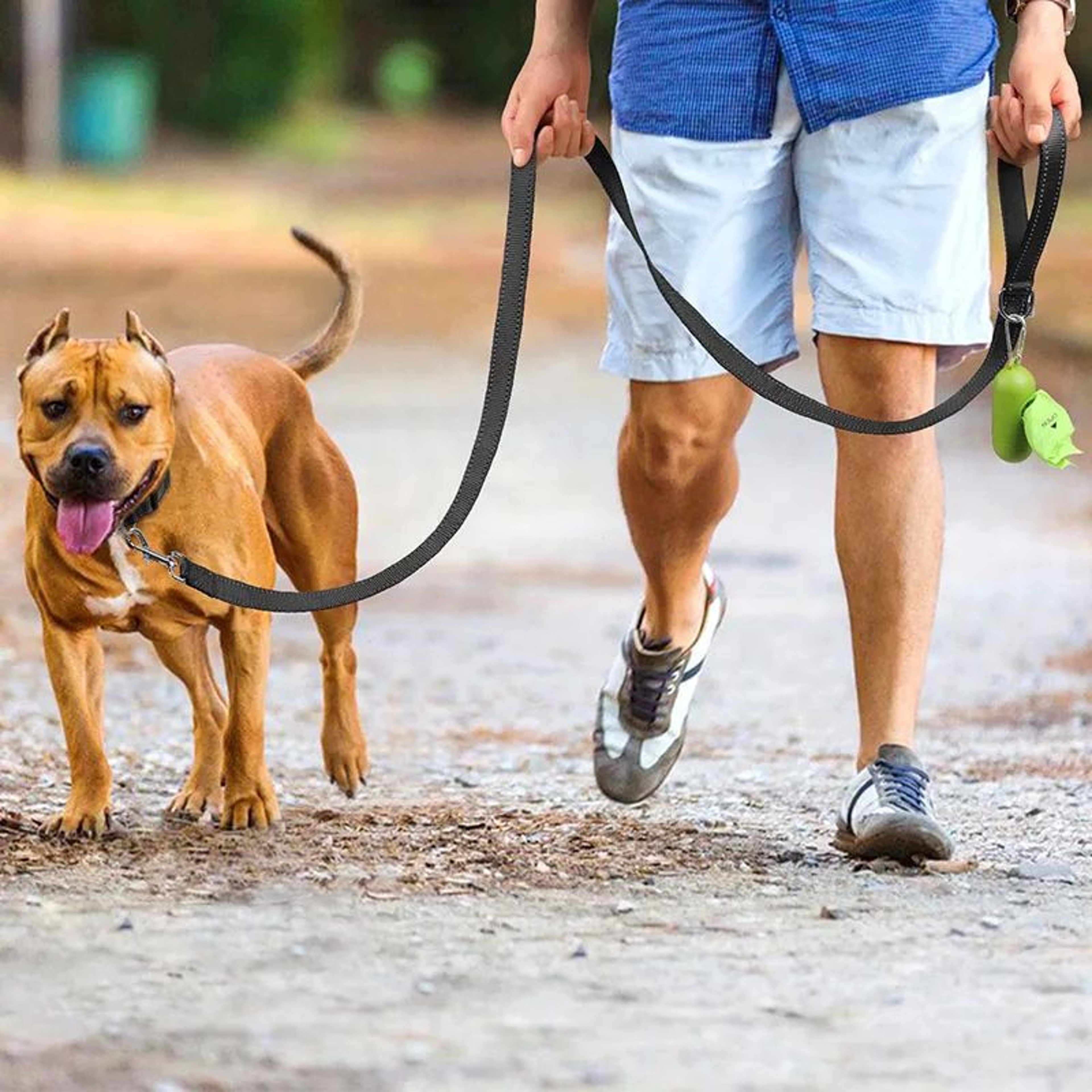 Reflective Dog Leash For Safe Night Walks 2
