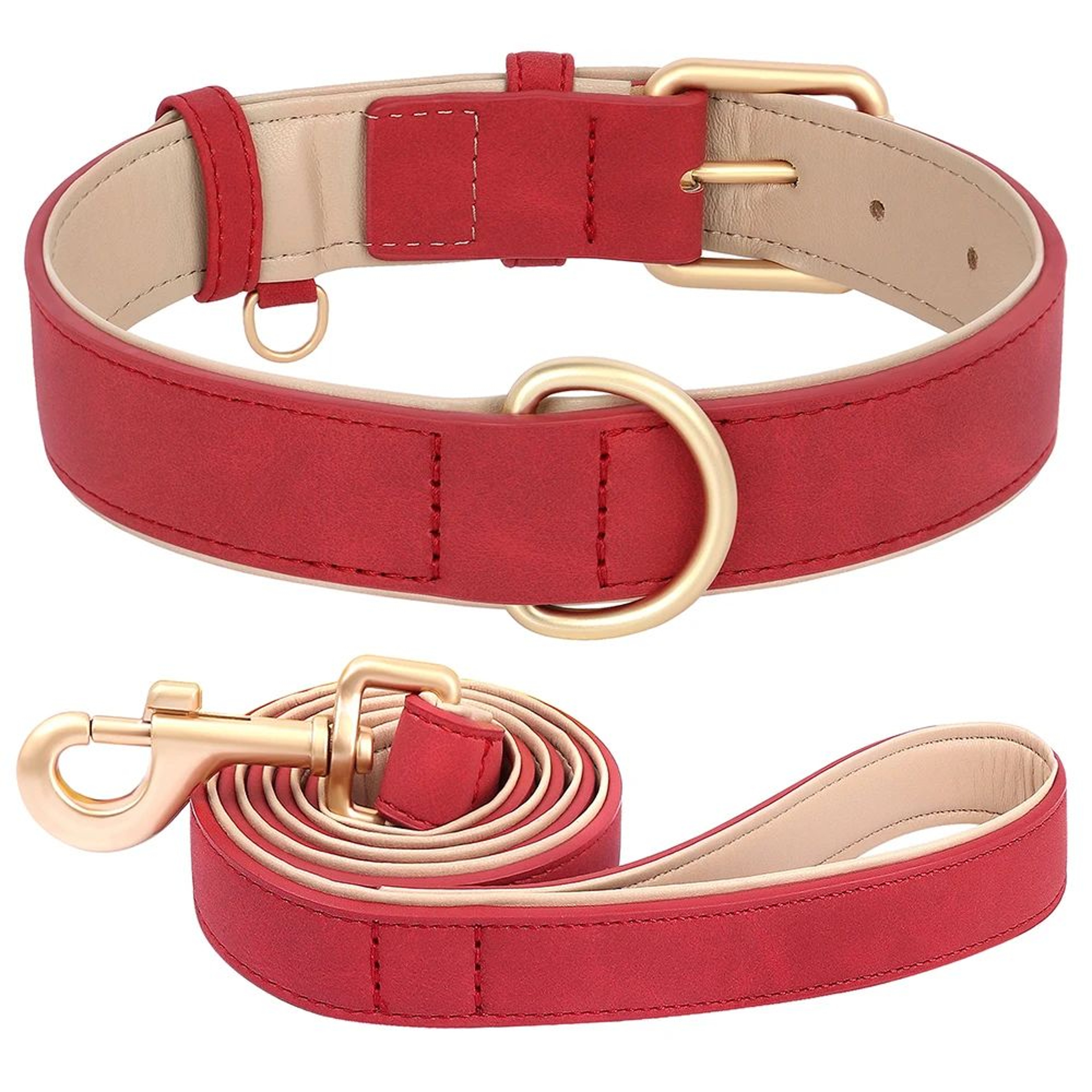 LuxeComfort Reflective Dog Collar  Leash Set For Small  Medium Dogs 13