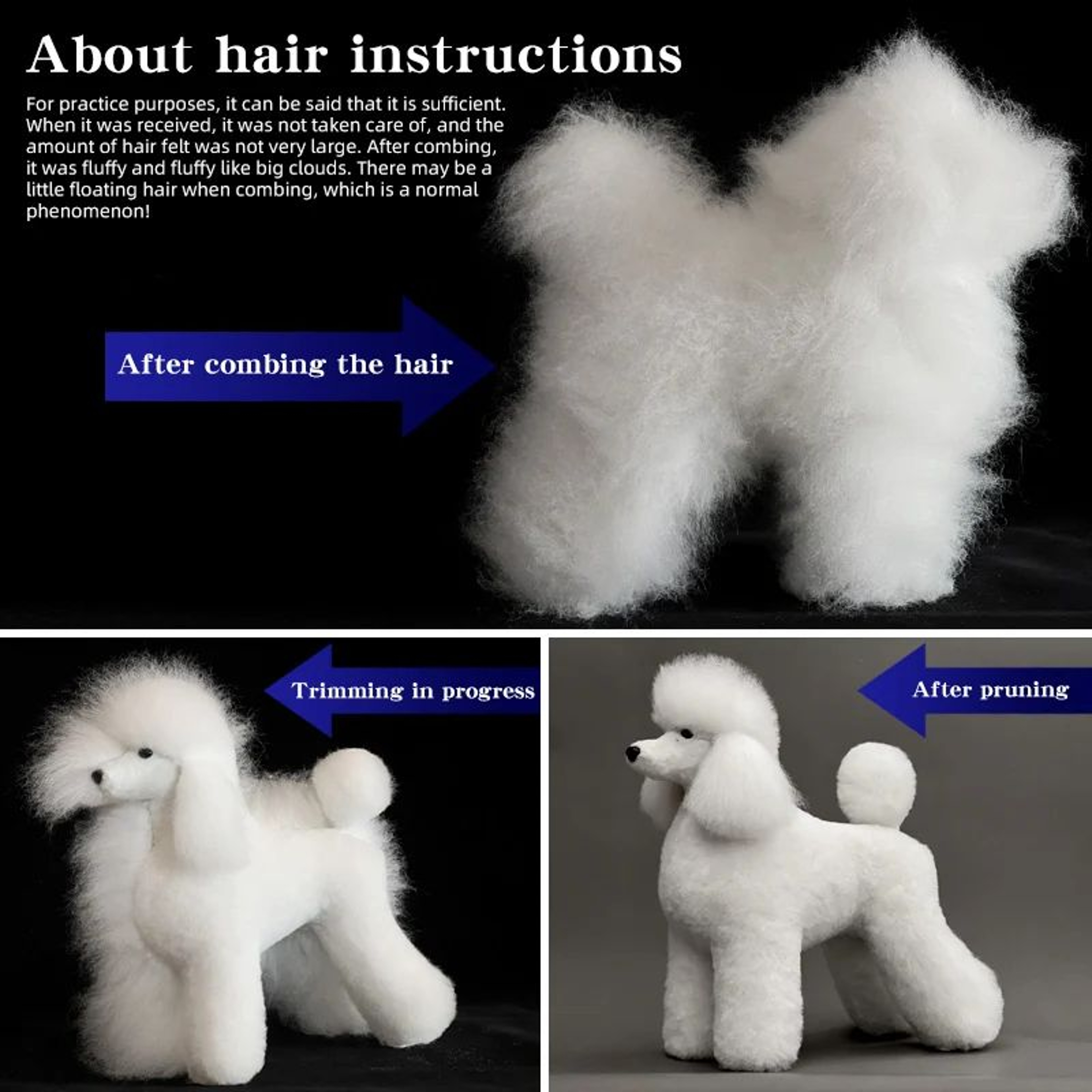 Professional Dog Grooming Practice Model For Poodle Styling Training 1