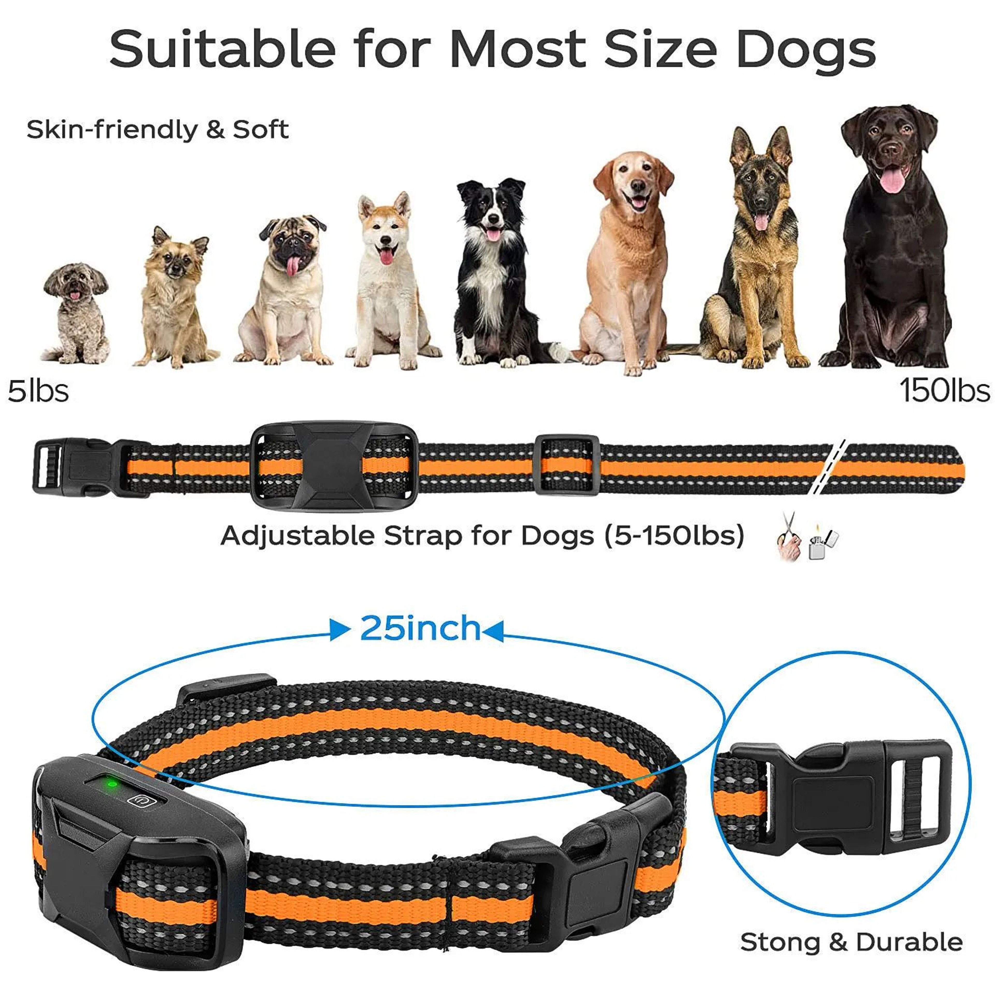 3300Ft Waterproof Remote Dog Training Collar 3