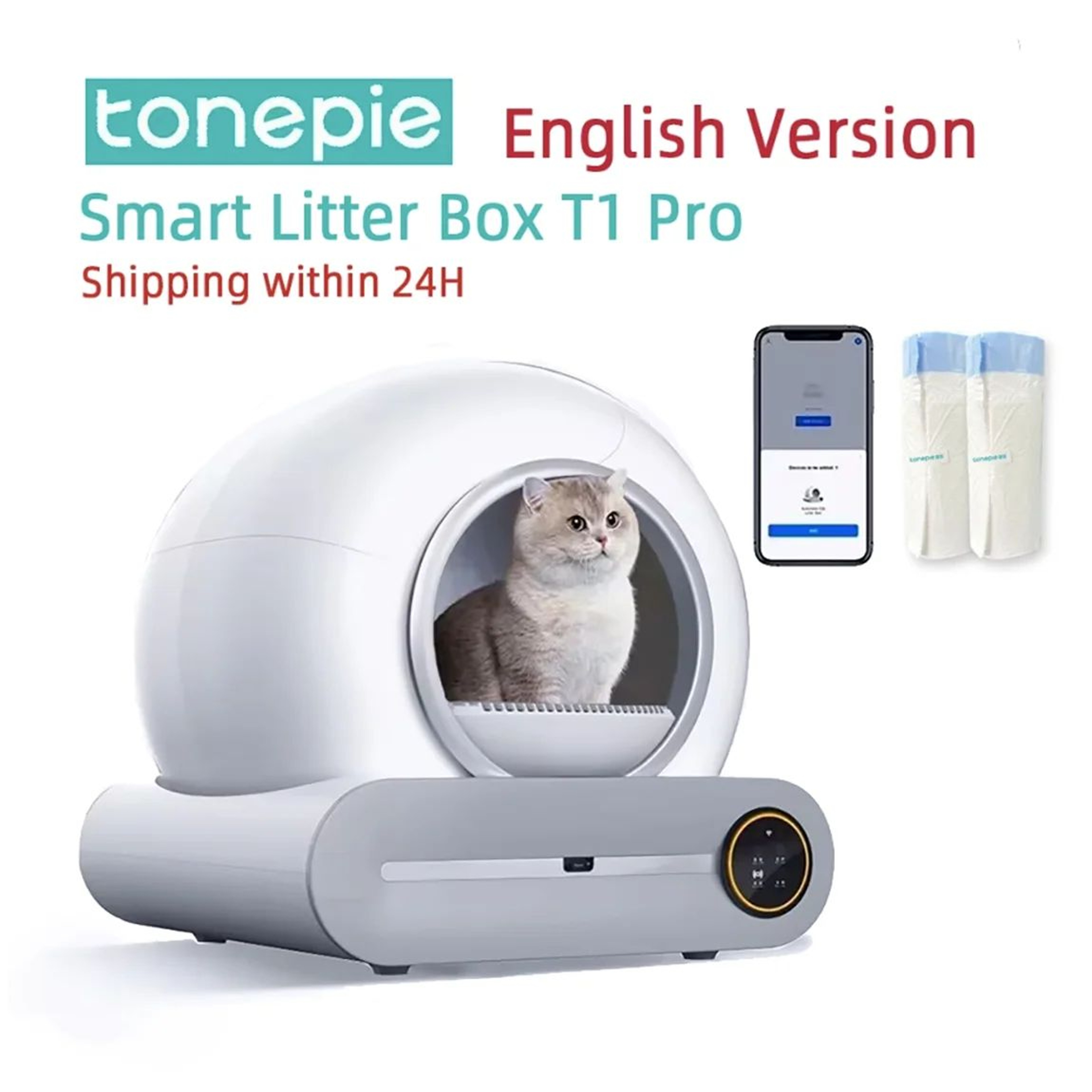 Tonepie SmartClean Pro 65L SelfCleaning Cat Litter Box 0