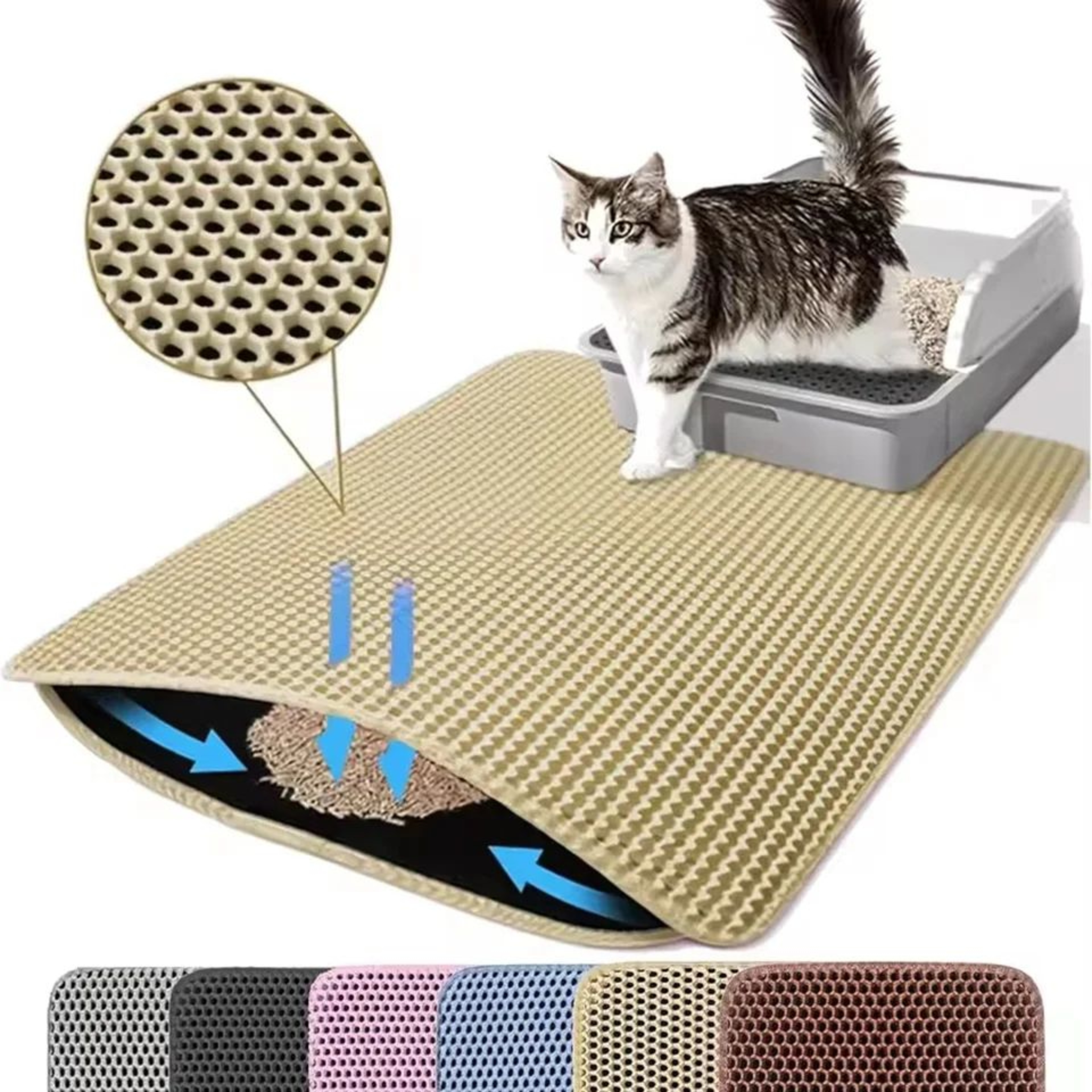 Waterproof Double Layer Cat Litter Mat 10