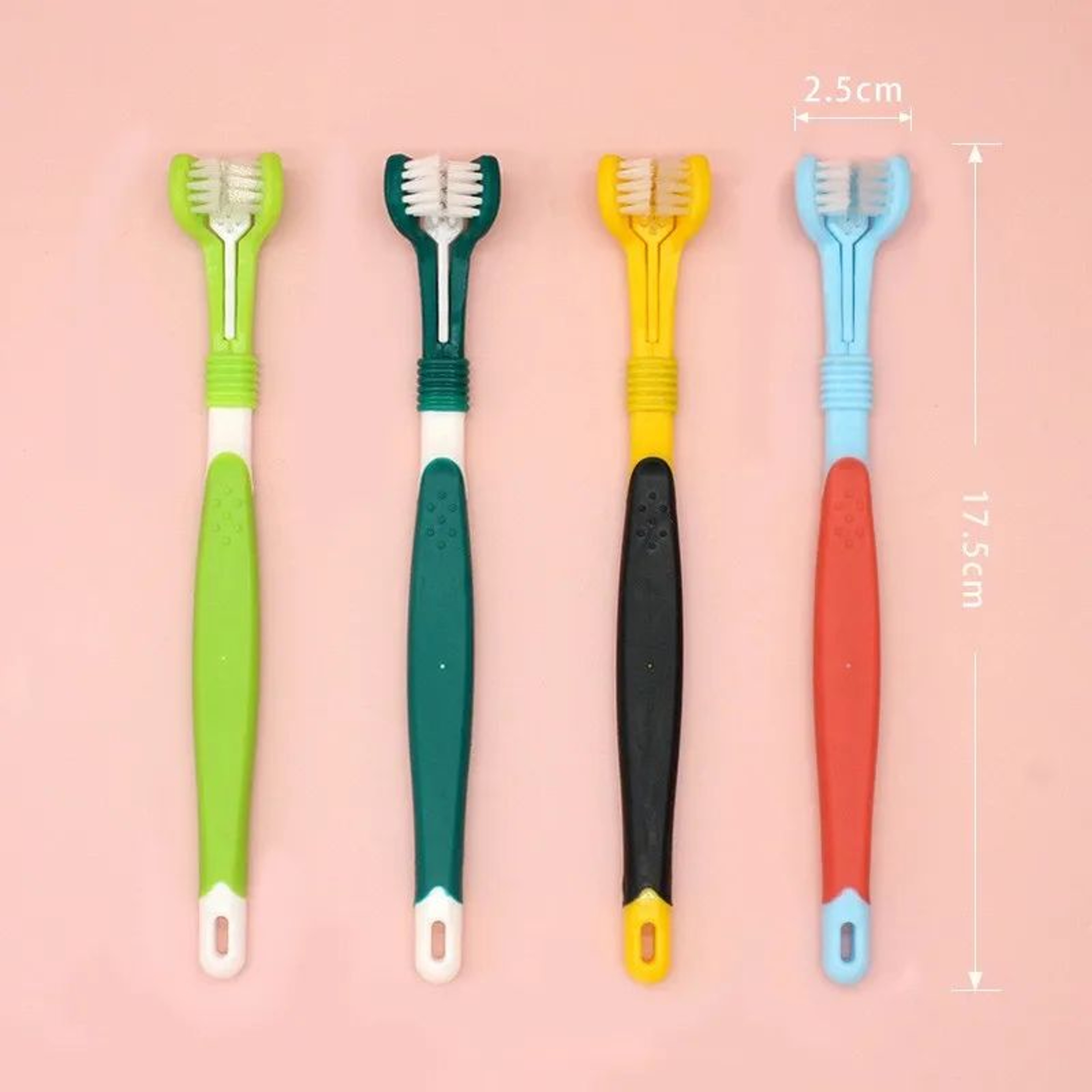 FreshSmile 360 Pet Toothbrush For Dogs  Cats  TripleHead Pet Toothbrush For Easy Tartar  Bad Breath 1