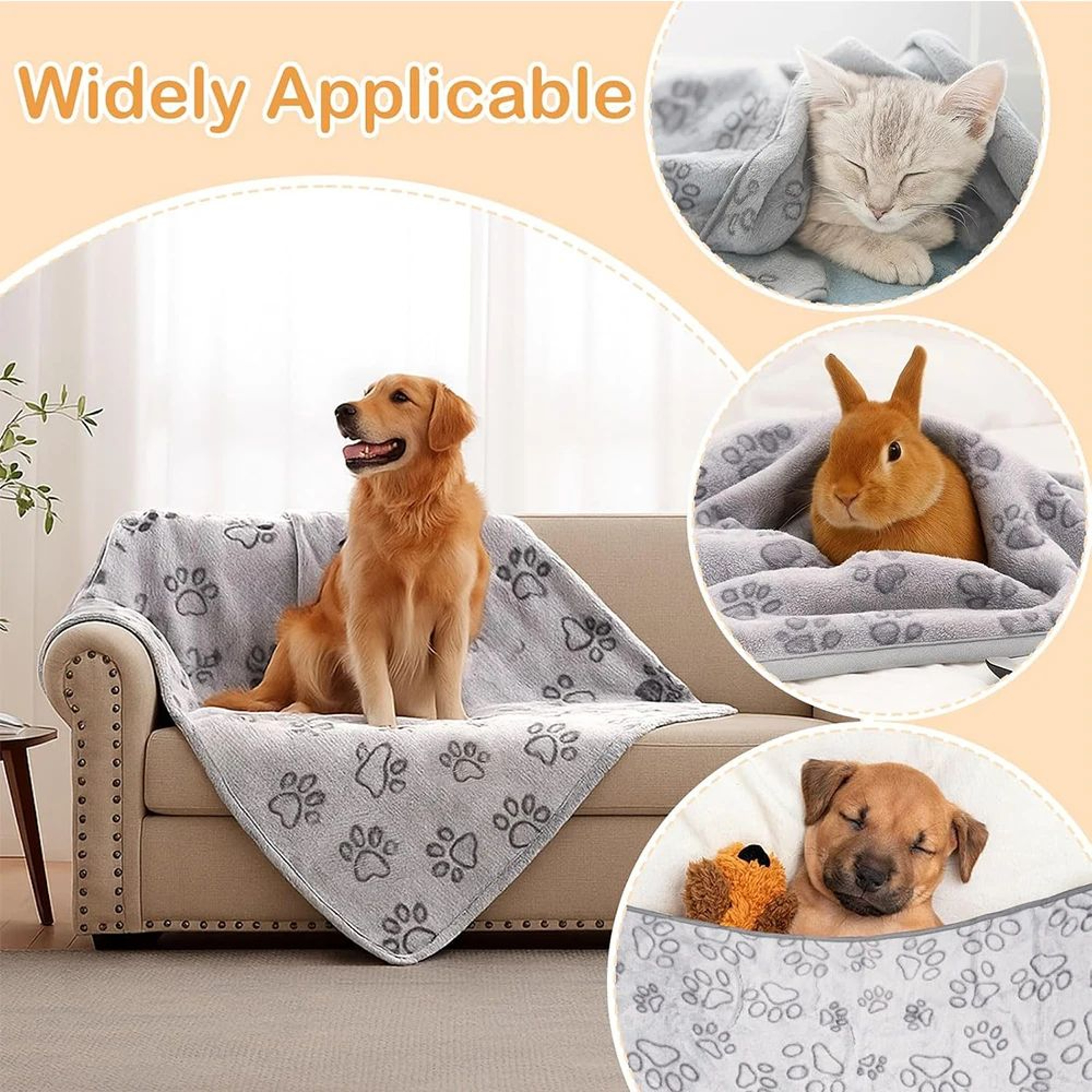 CloudPaws Plush Pet Blanket Bed Mat For Cats  Small Dogs 2