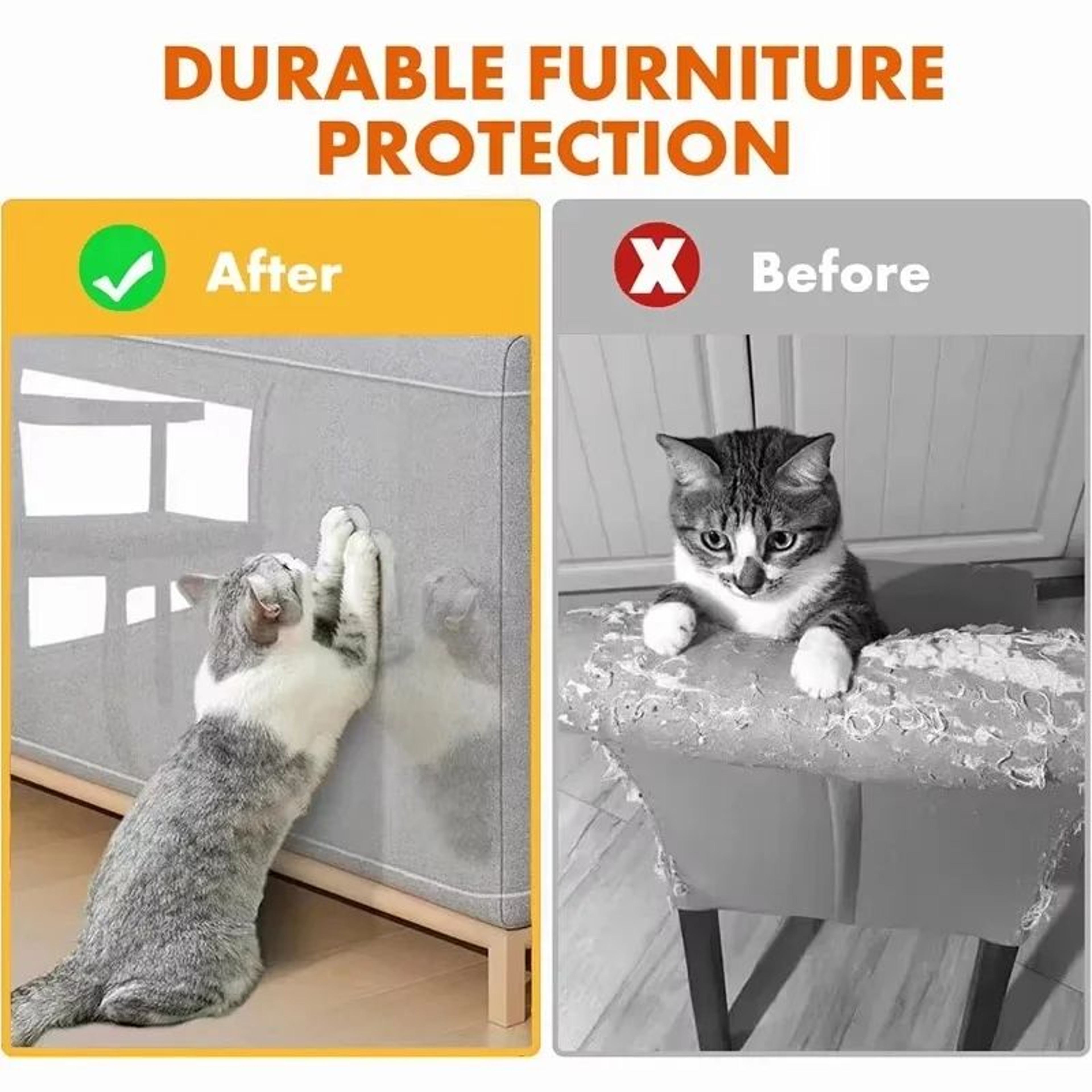 PawGuard Transparent Cat Scratch Deterrent Tape For Sofas  Furniture 2